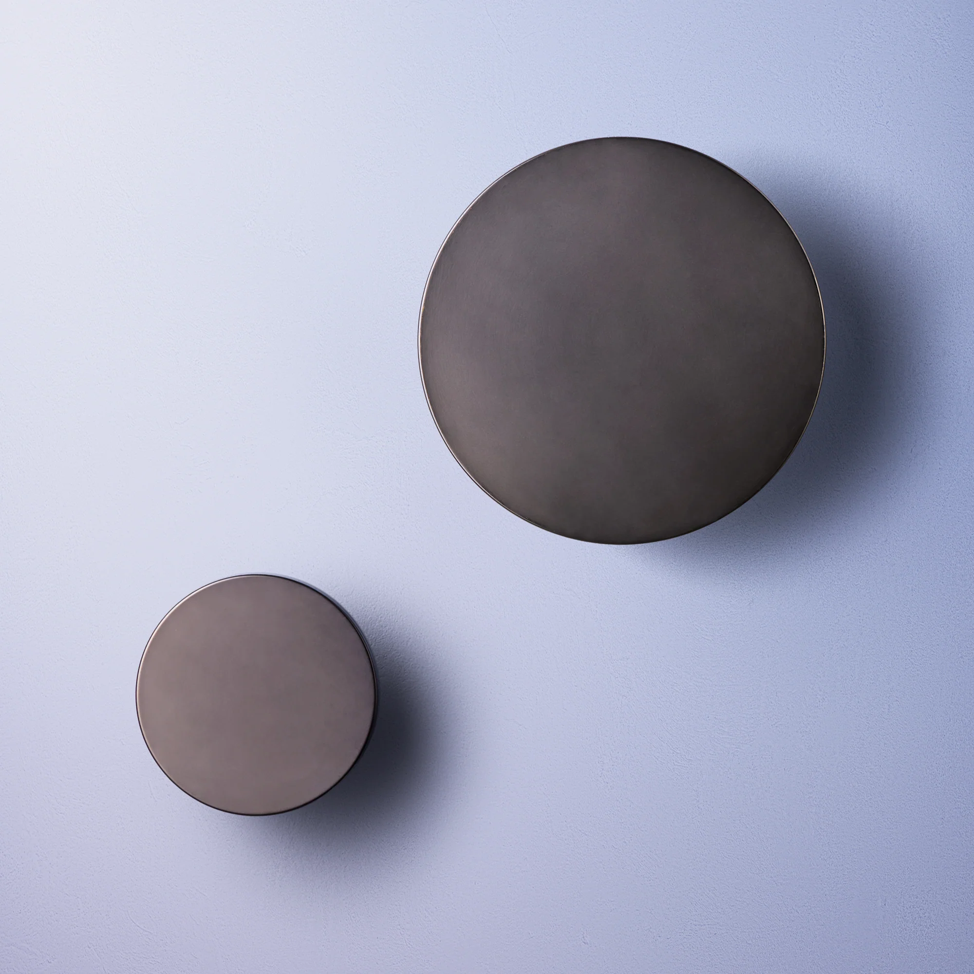 Smaller Helios ip44 wall light in brushed bronze aluminium - Image 3