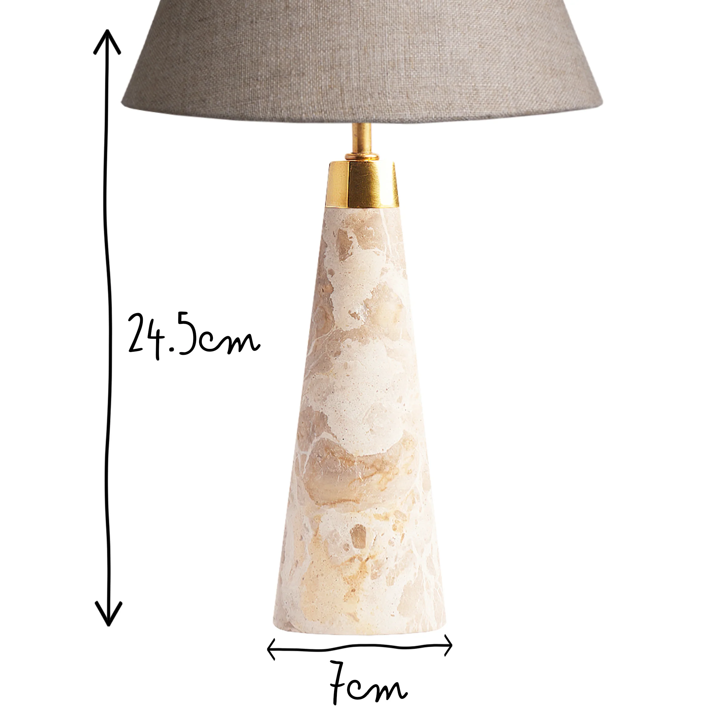 Smaller marmaron rechargeable table lamp in grey - Image 12