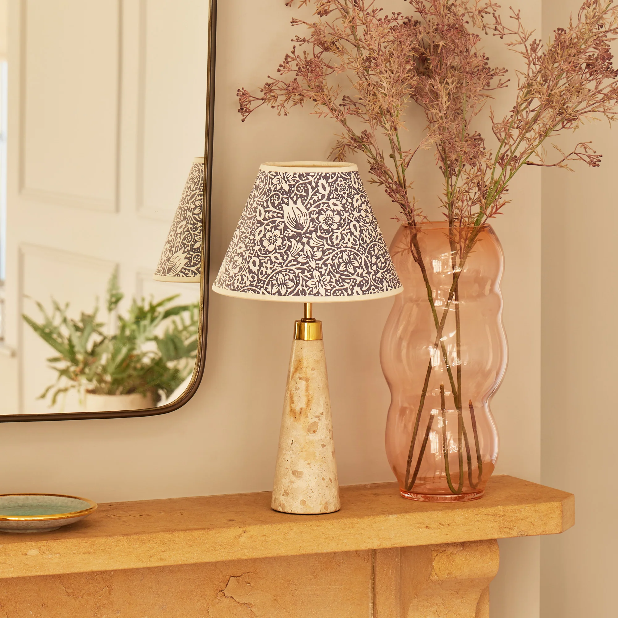 Smaller marmaron rechargeable table lamp in grey - Image 6
