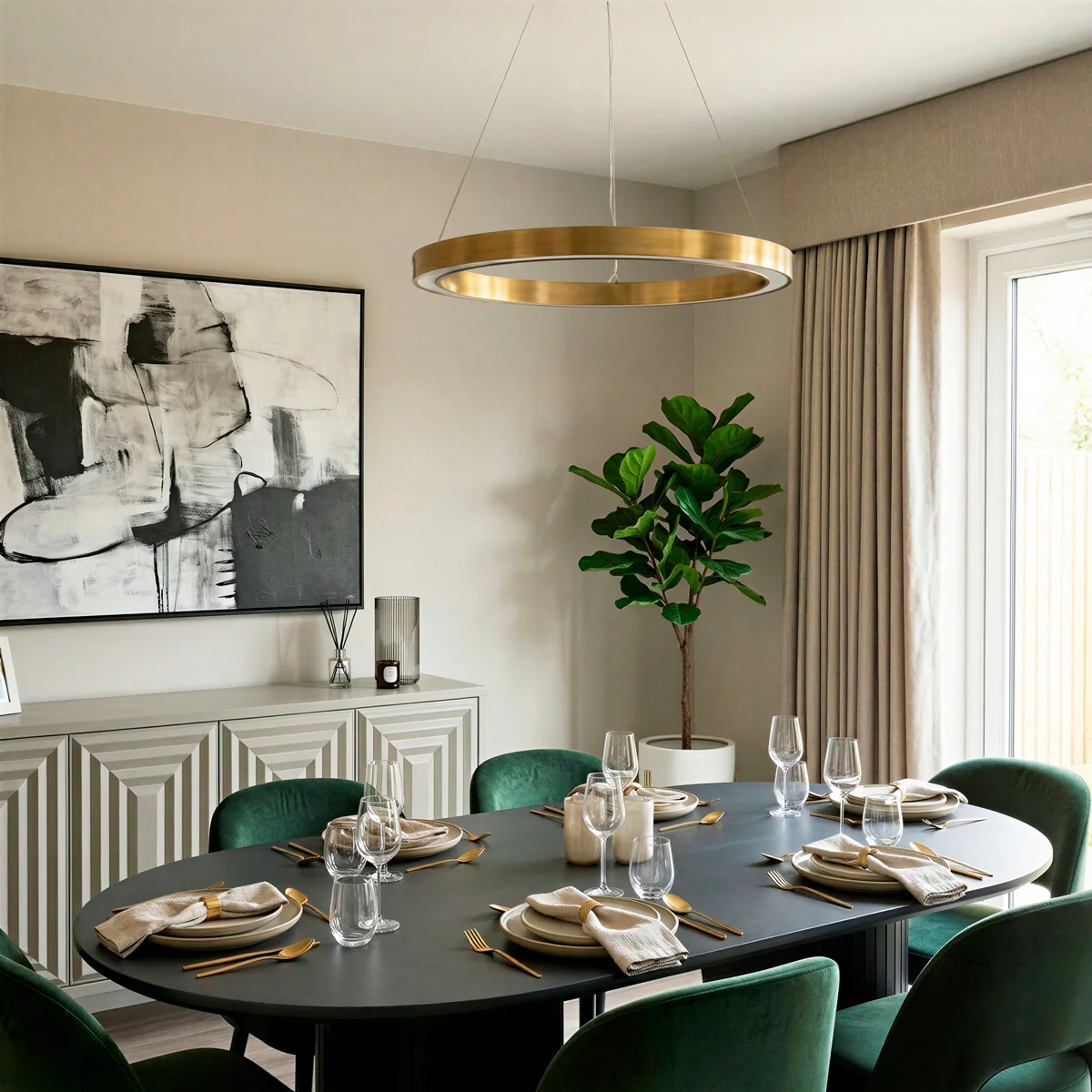 Smaller Nimbus chandelier in brass - Image 7