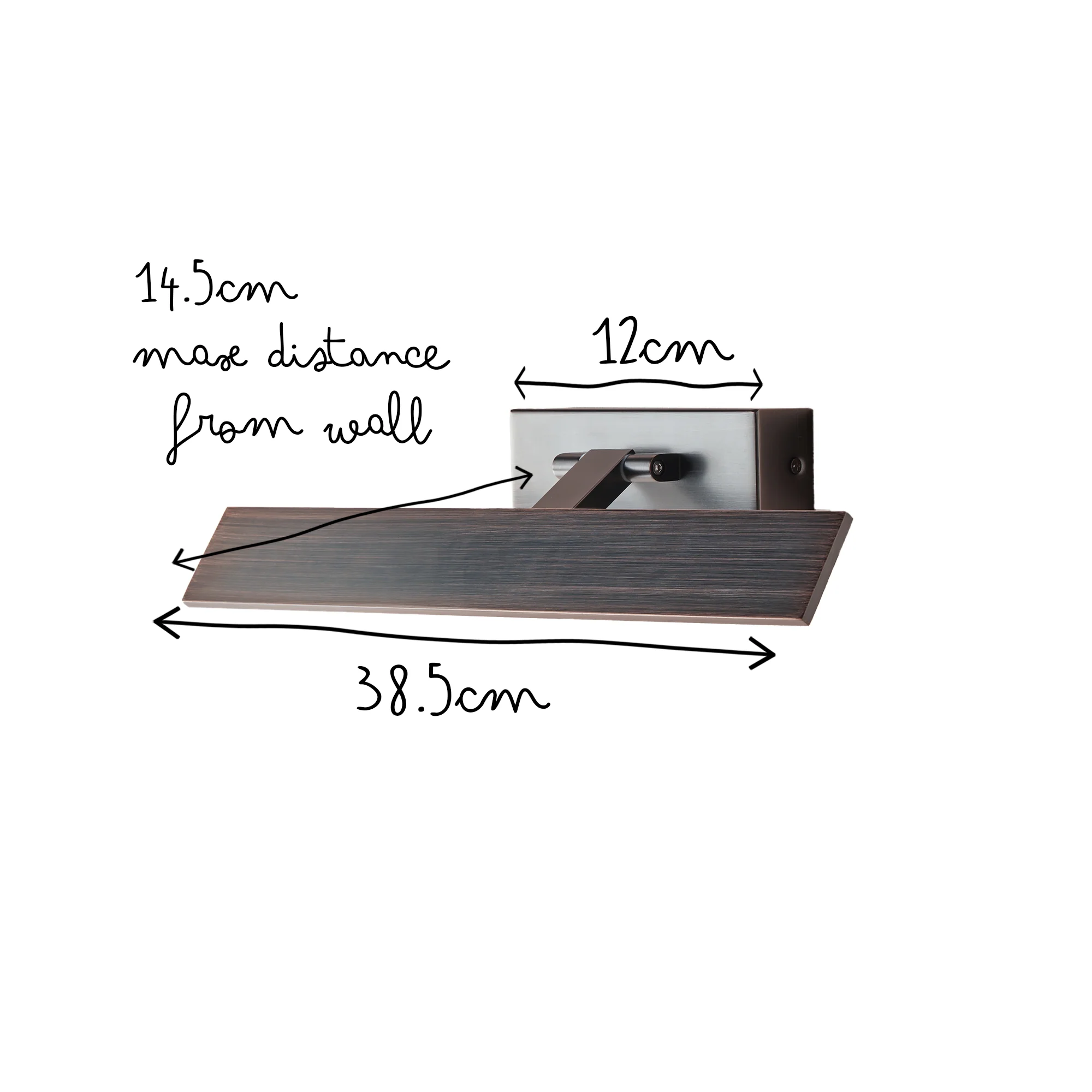 Smaller Pelton picture light in bronze - Image 10