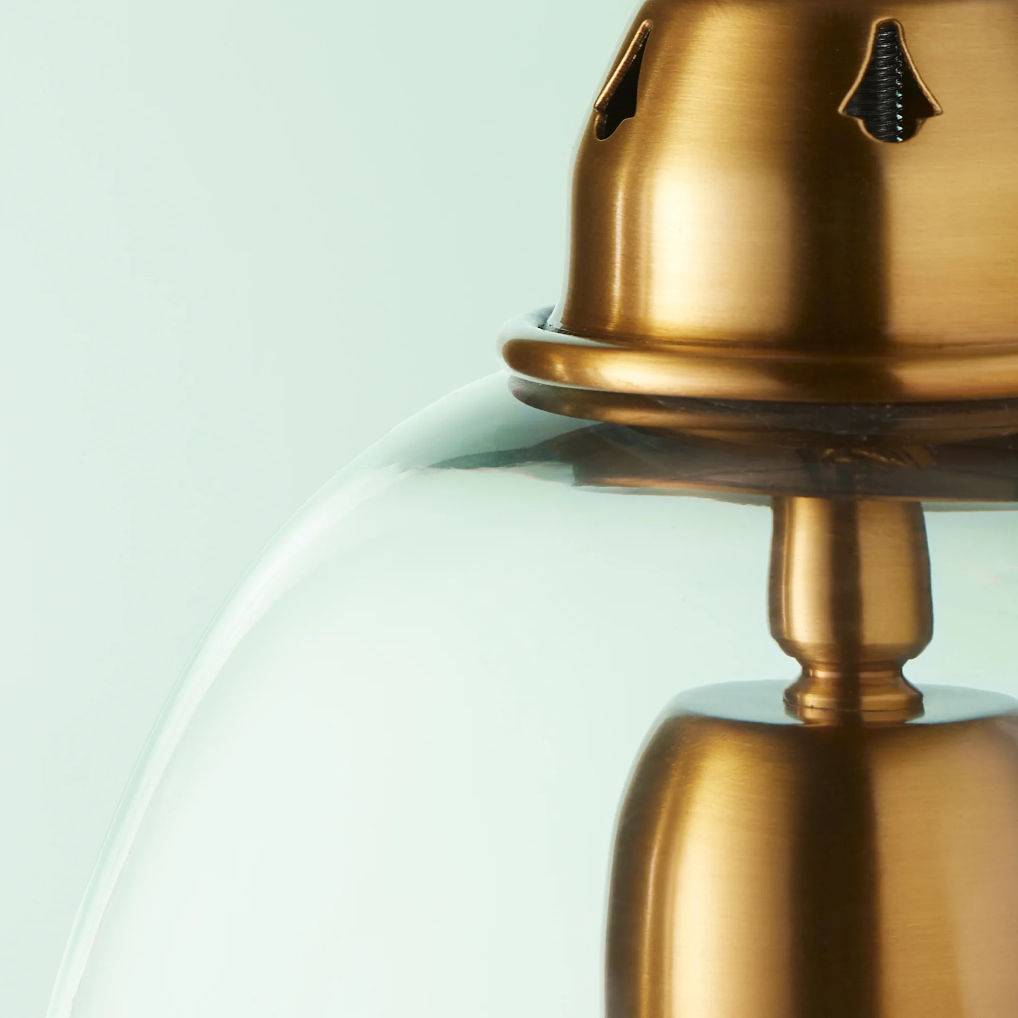 smaller Percy pendant light in clear glass - Image 4