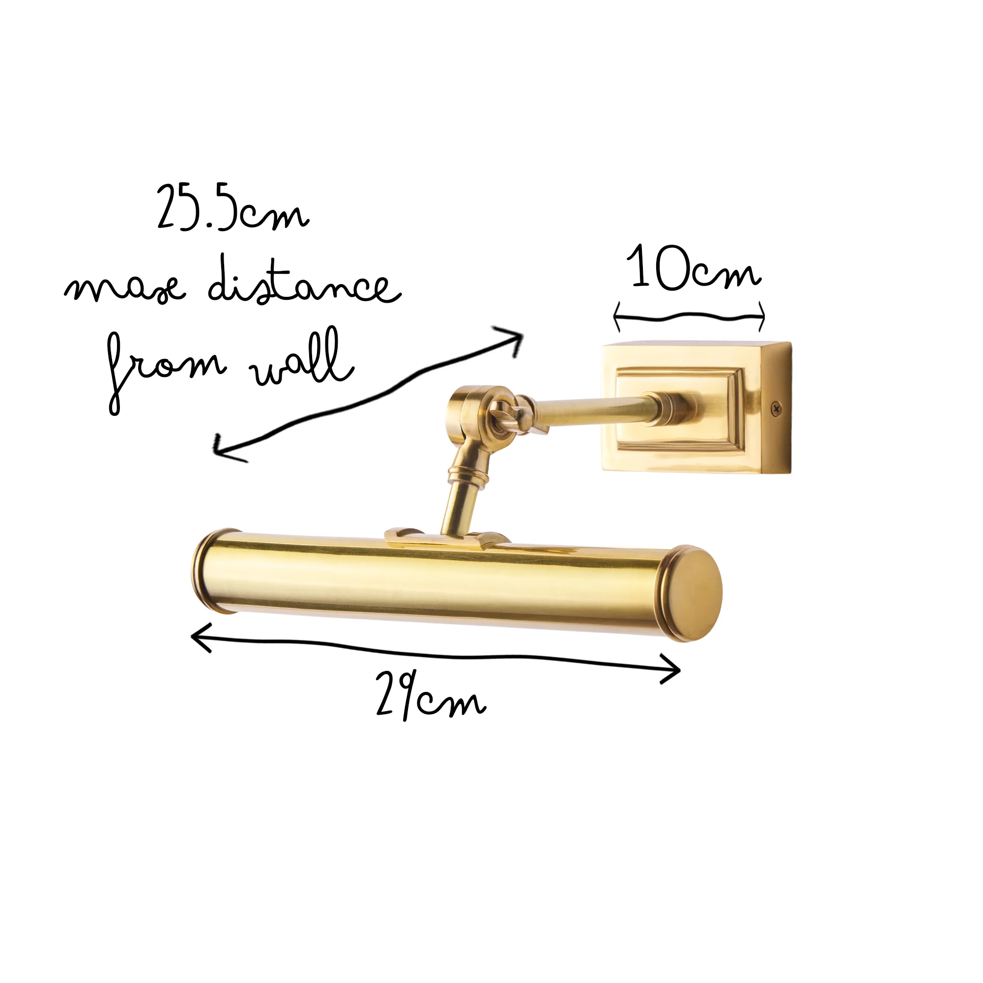 Smaller Pitcheroo picture light in antique brass - Image 10
