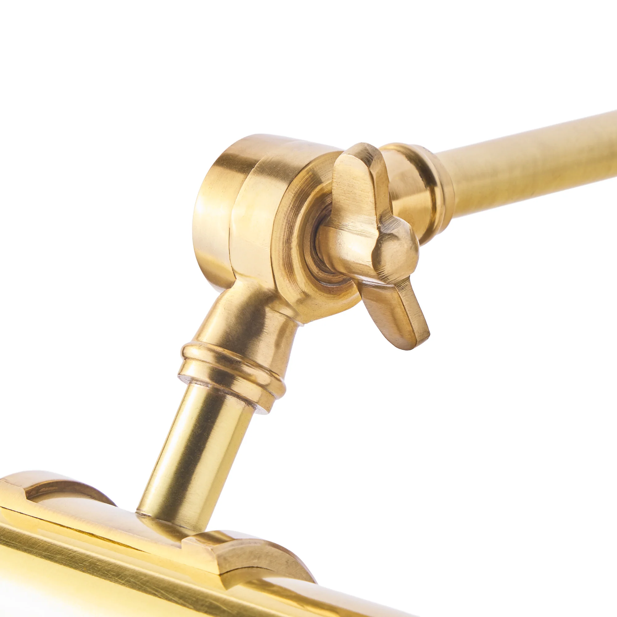 Smaller Pitcheroo picture light in antique brass - Image 4