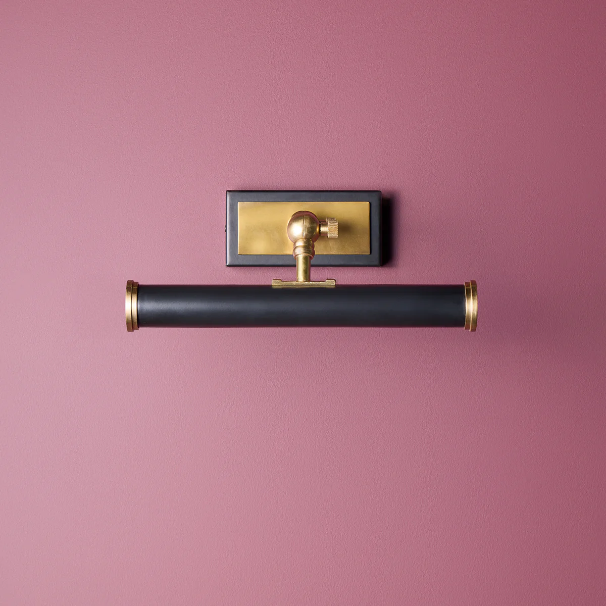 Smaller Pitcheroo picture light in black and brass