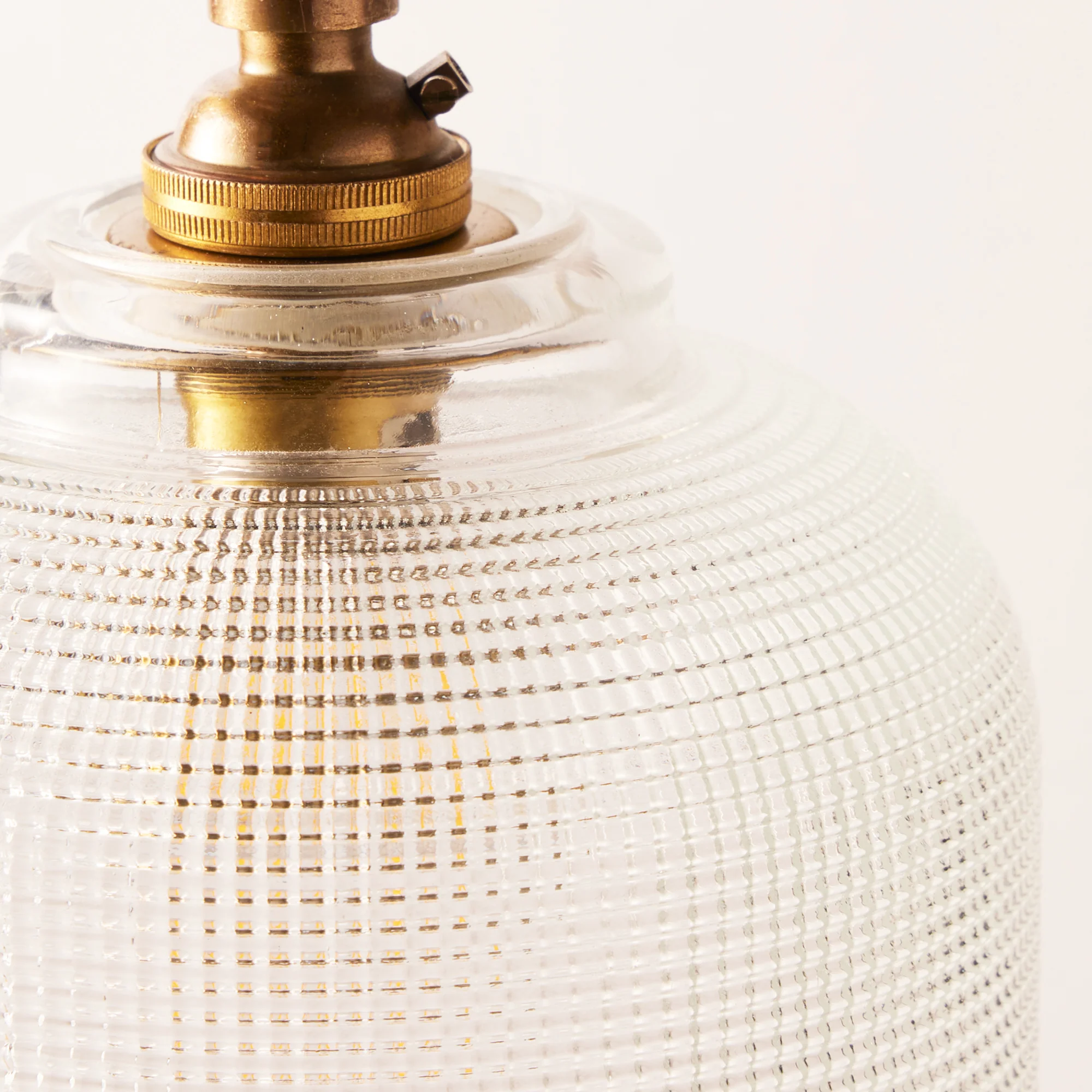 Smaller Plexus shade in waffle glass - Image 2