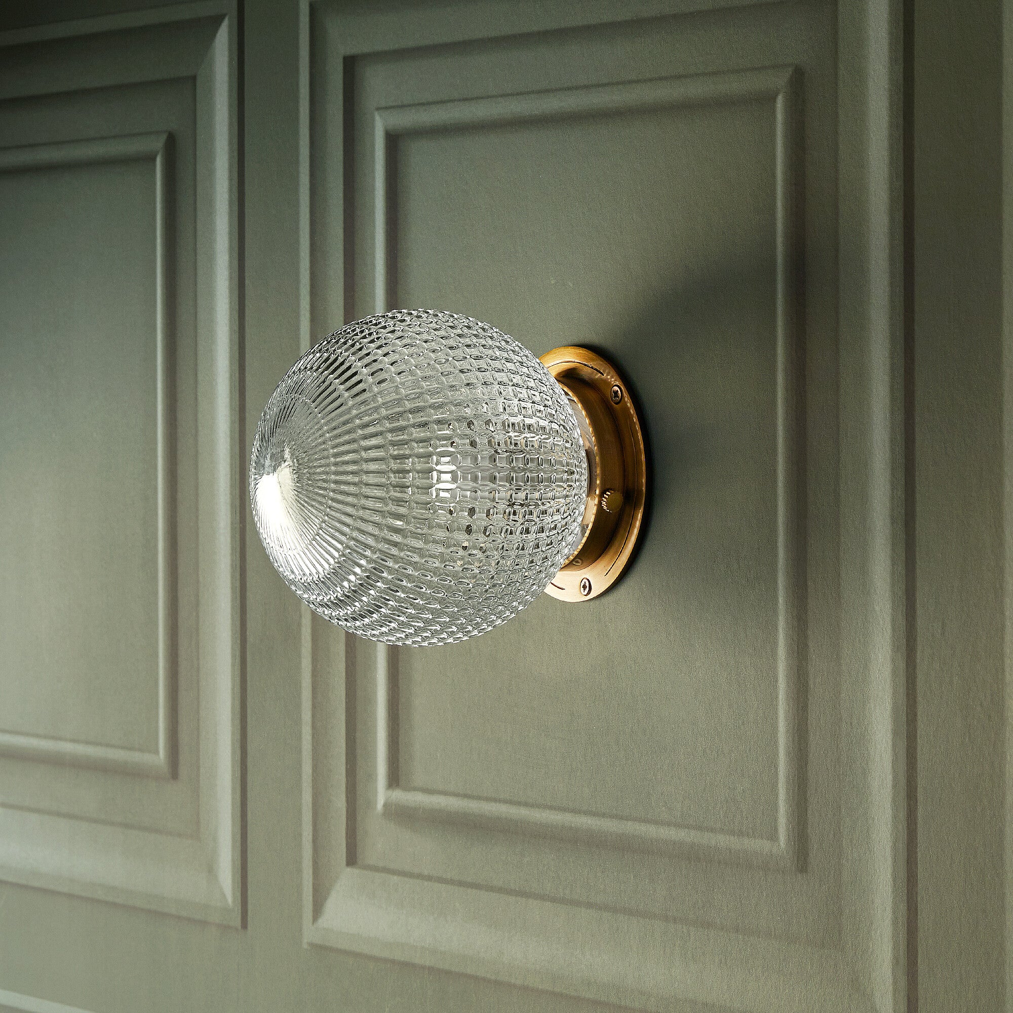 Smaller Plumb IP44 flush fitting in antiqued brass - Image 7