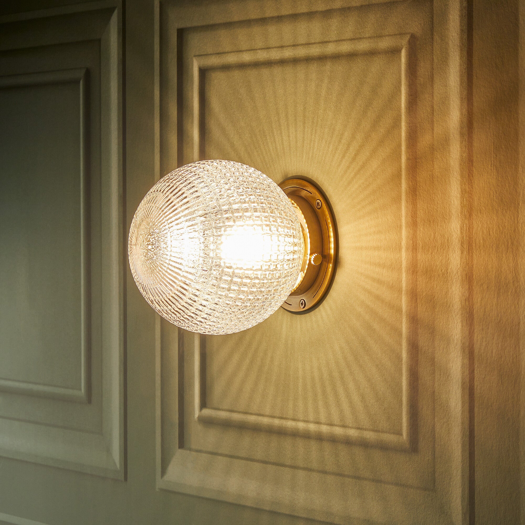 Smaller Plumb IP44 flush fitting in antiqued brass - Image 8