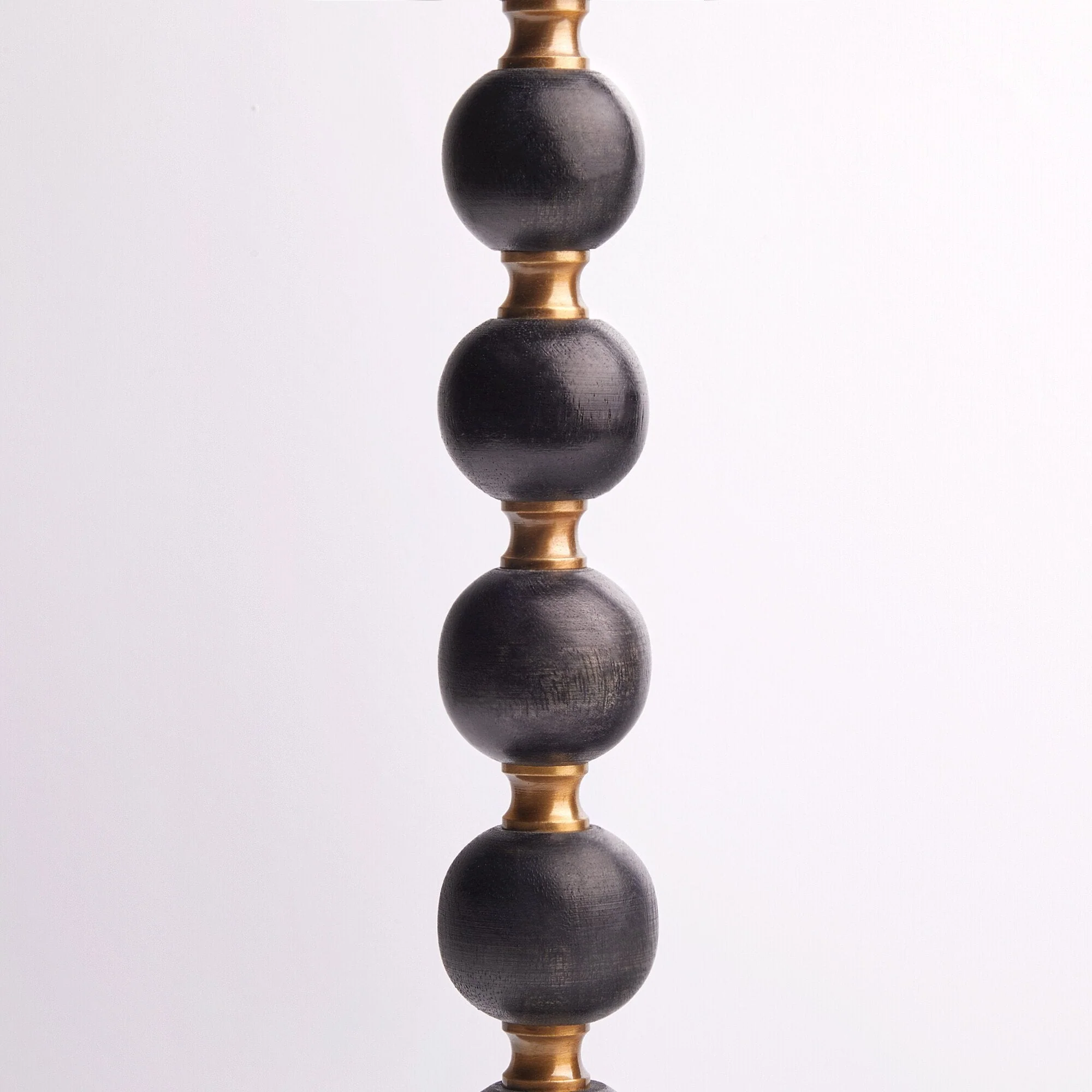 Smaller Rosie table lamp in wood and brass - Image 7