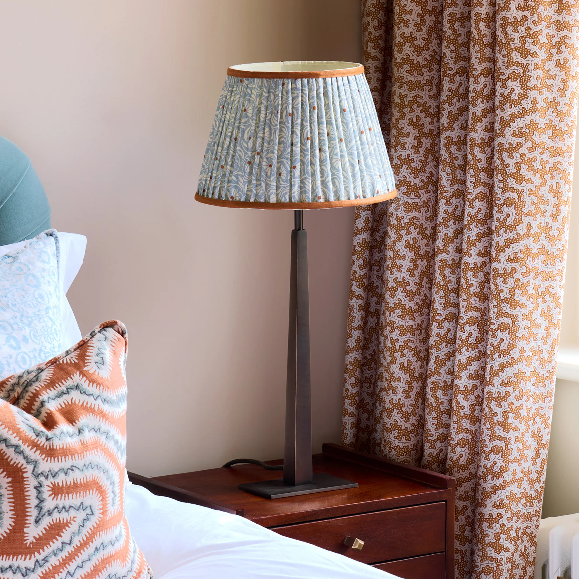 Smaller Trafalgar table lamp in antique bronze