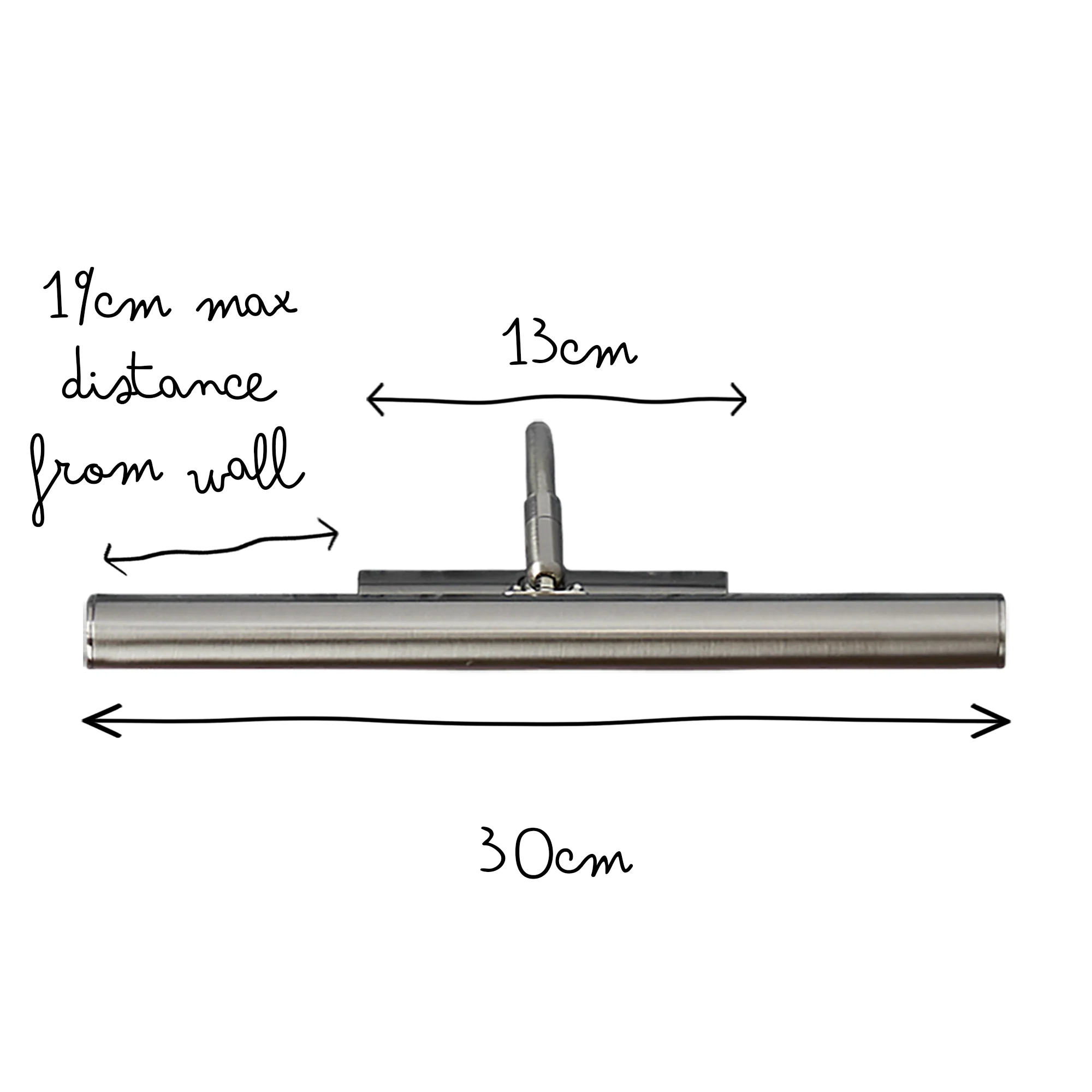 Smaller Turner picture light in brushed chrome finish - Image 7