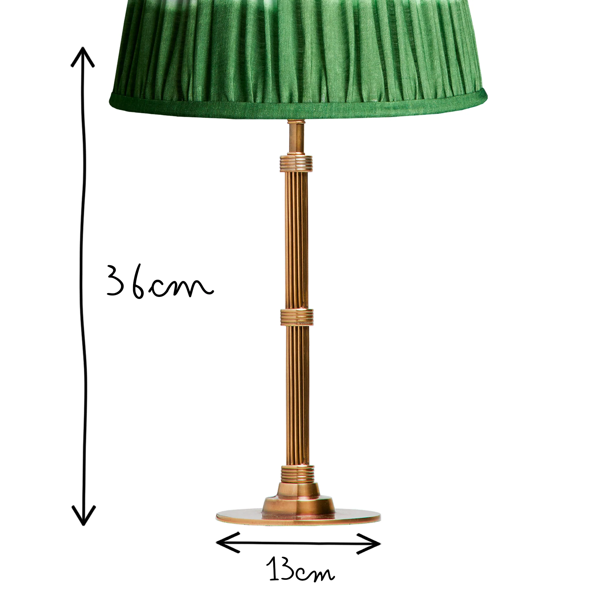 Smaller Wrappling table lamp in antique brass - Image 5
