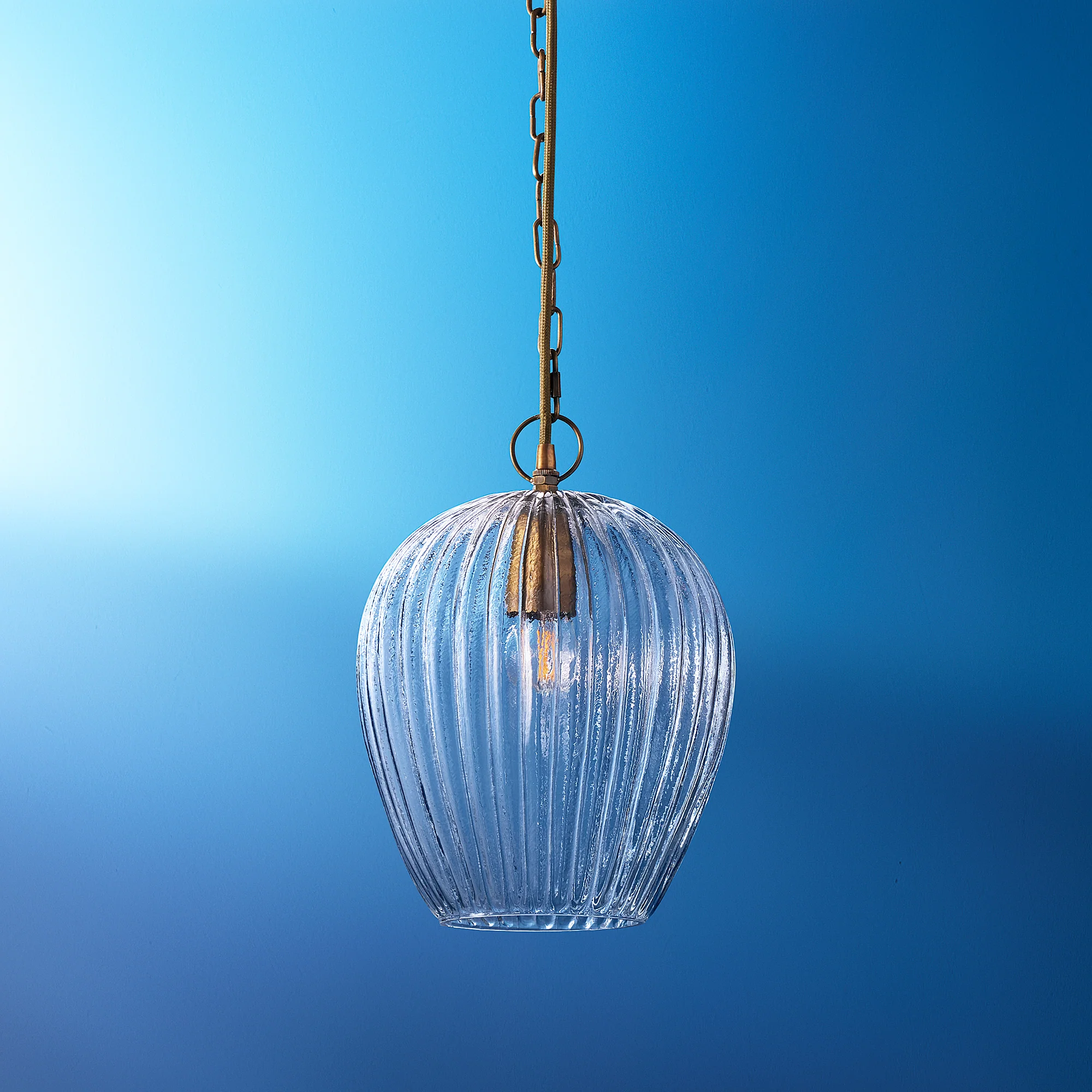 Smallest Bastille pendant in clear glass