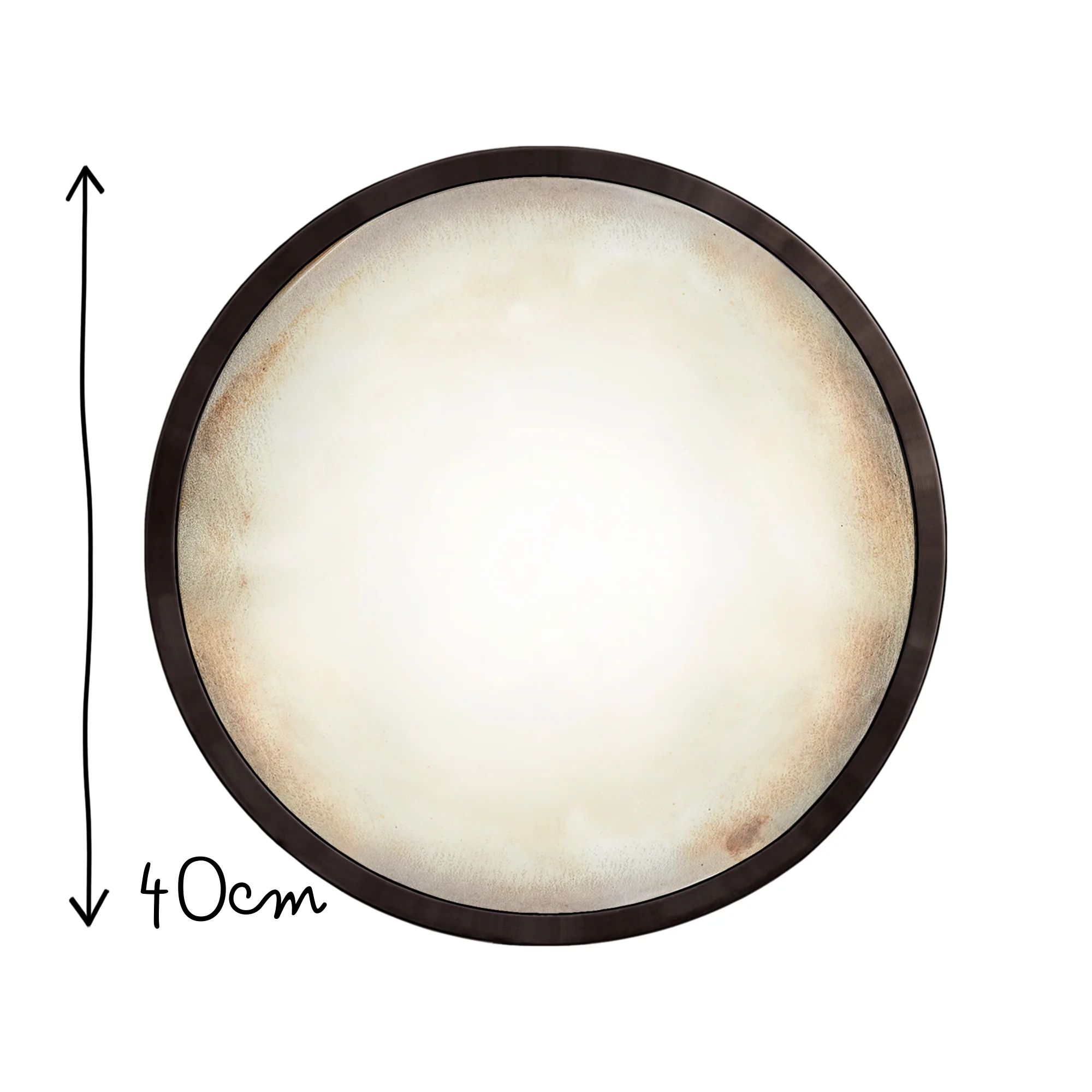 Smallest Grouper convex mirror with antiqued glass - Image 7