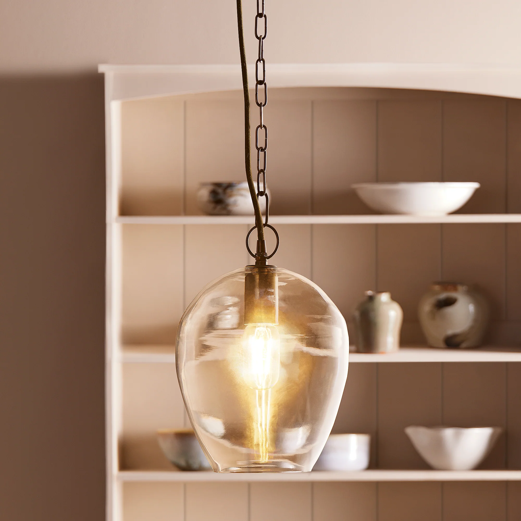 Smallest Zindarella pendant in clear glass - Image 4