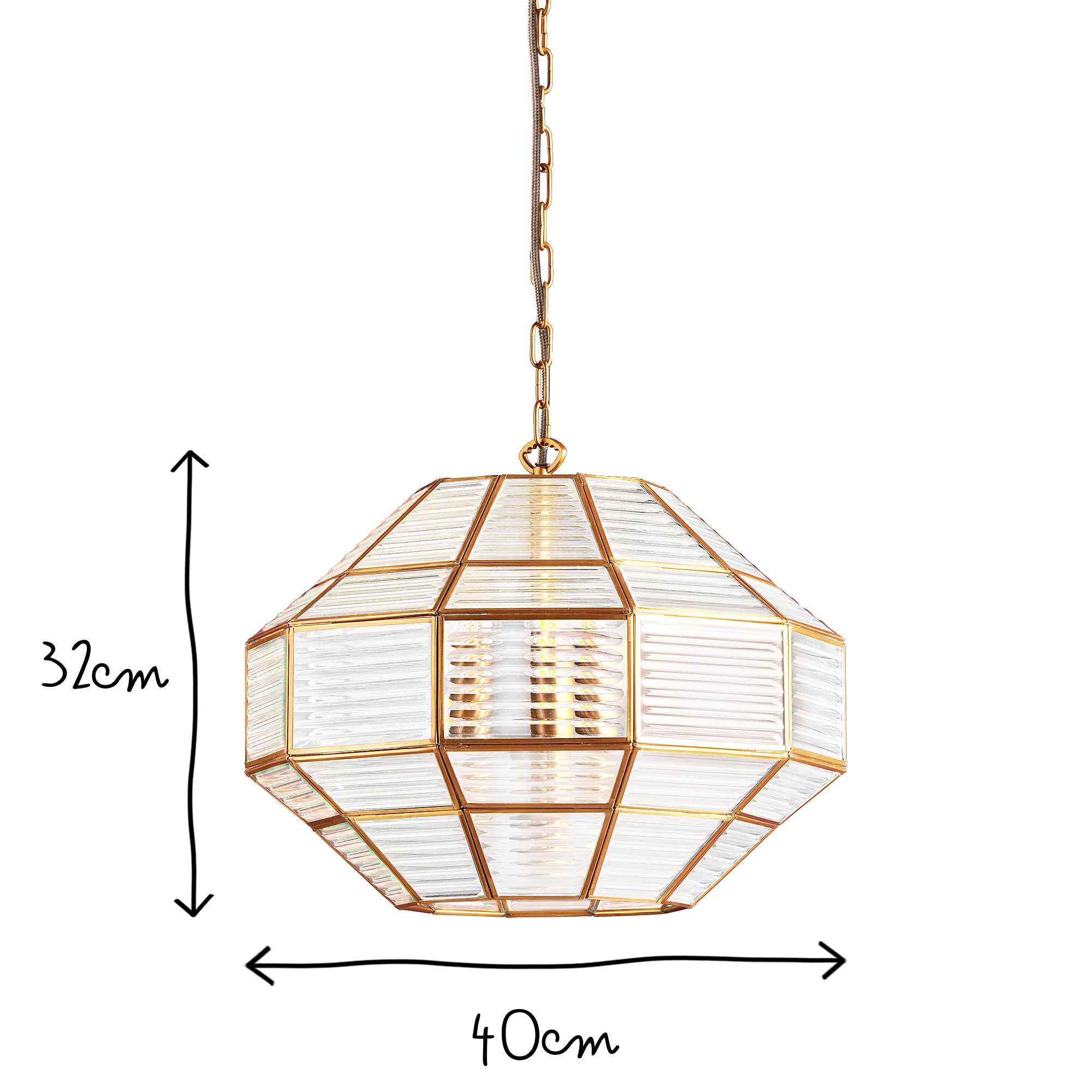 Solo pendant with patterned glass - Image 10