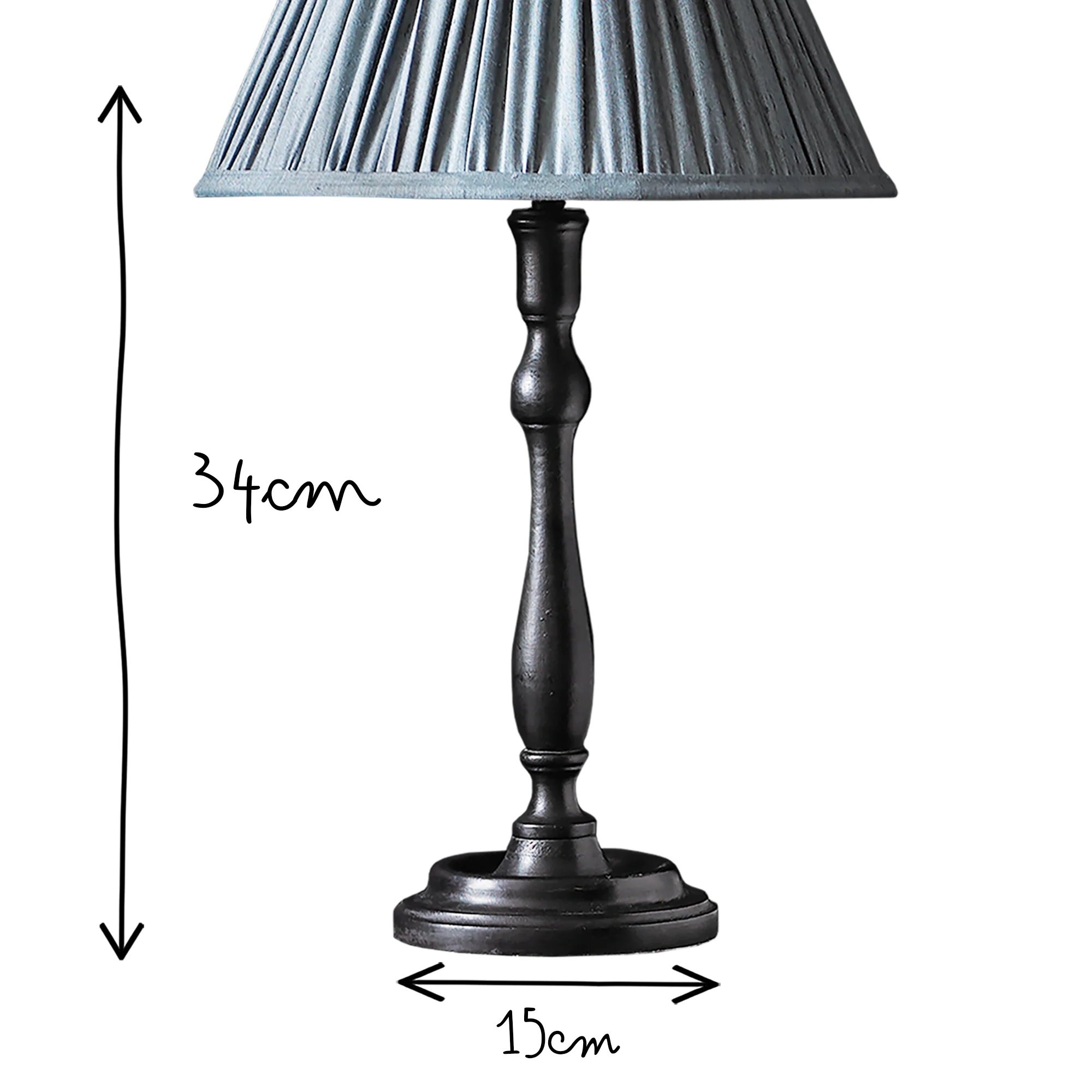 Sophie table lamp in ebony - Image 7