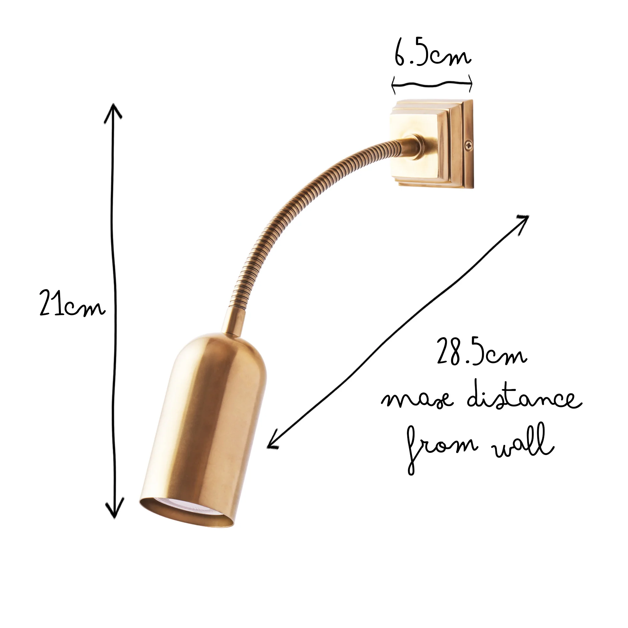 Spencer wall light in brass - Image 11
