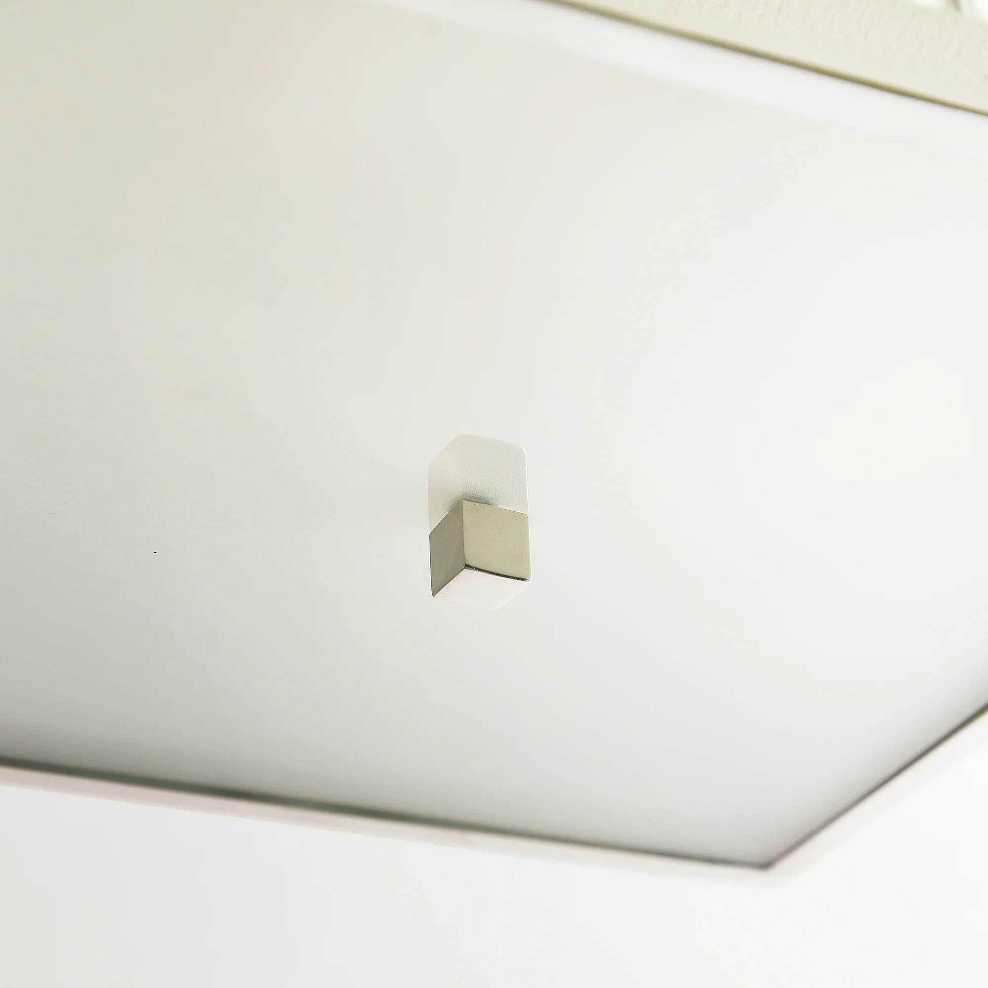 Square Roddy IP44 flush ceiling light in Nickel - Image 5
