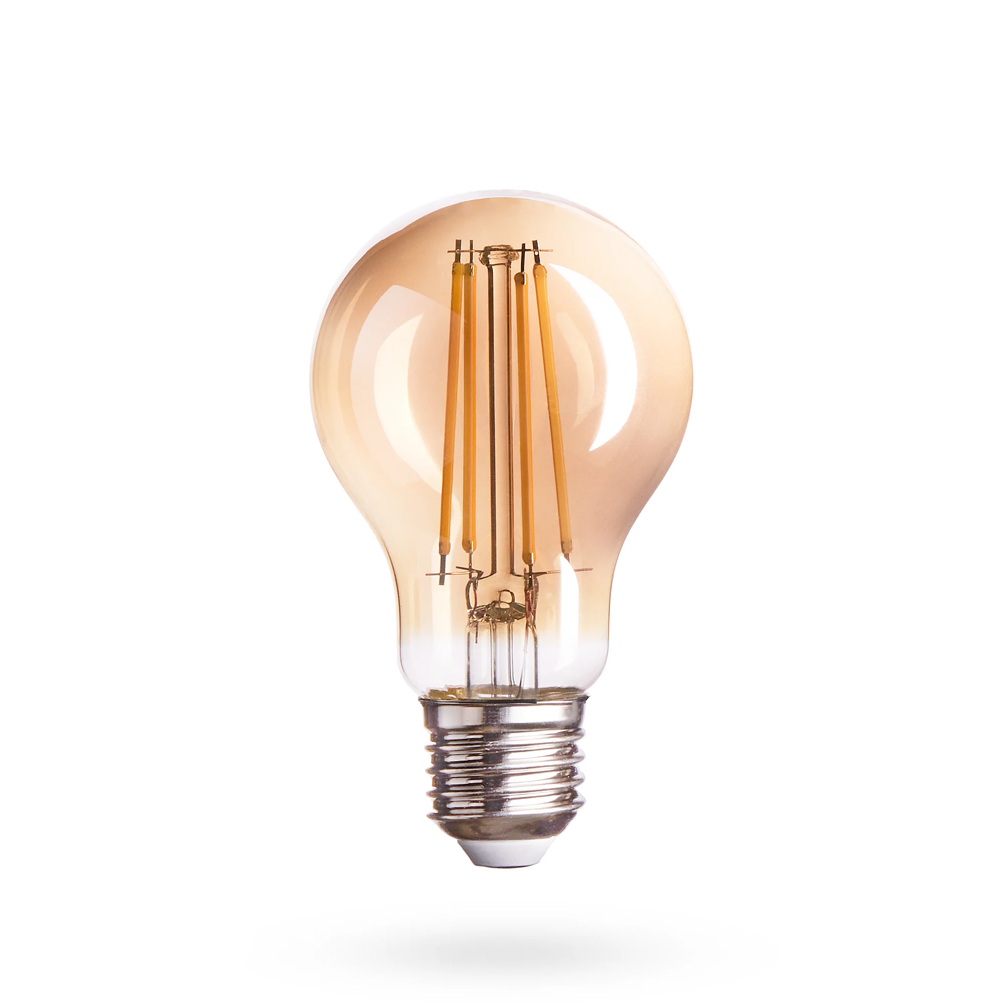 Standard 6 Watt LED bulb with amber coating and E27 Screw fitting - Image 3