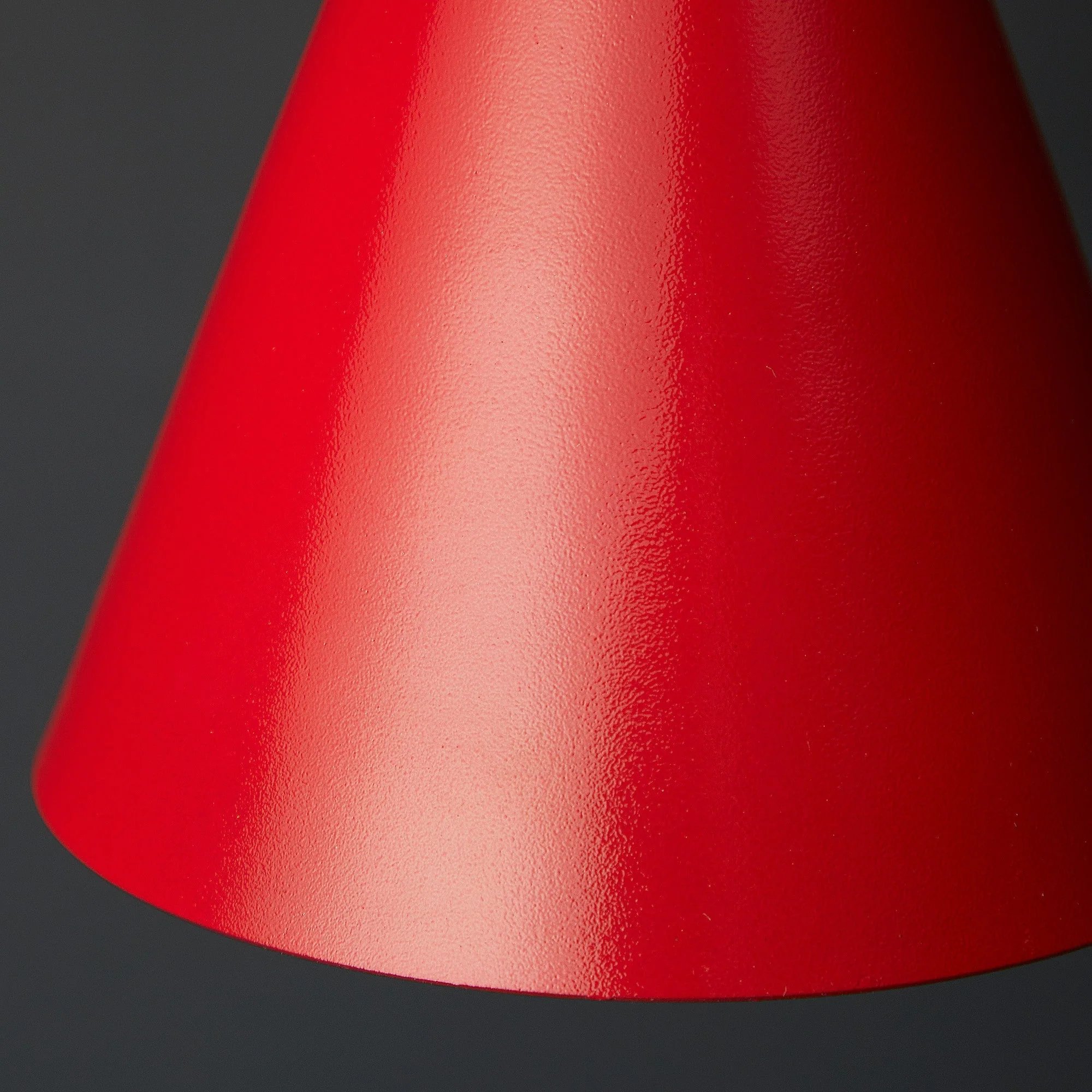 Stanlette pendant shade in red with copper interior - Image 4