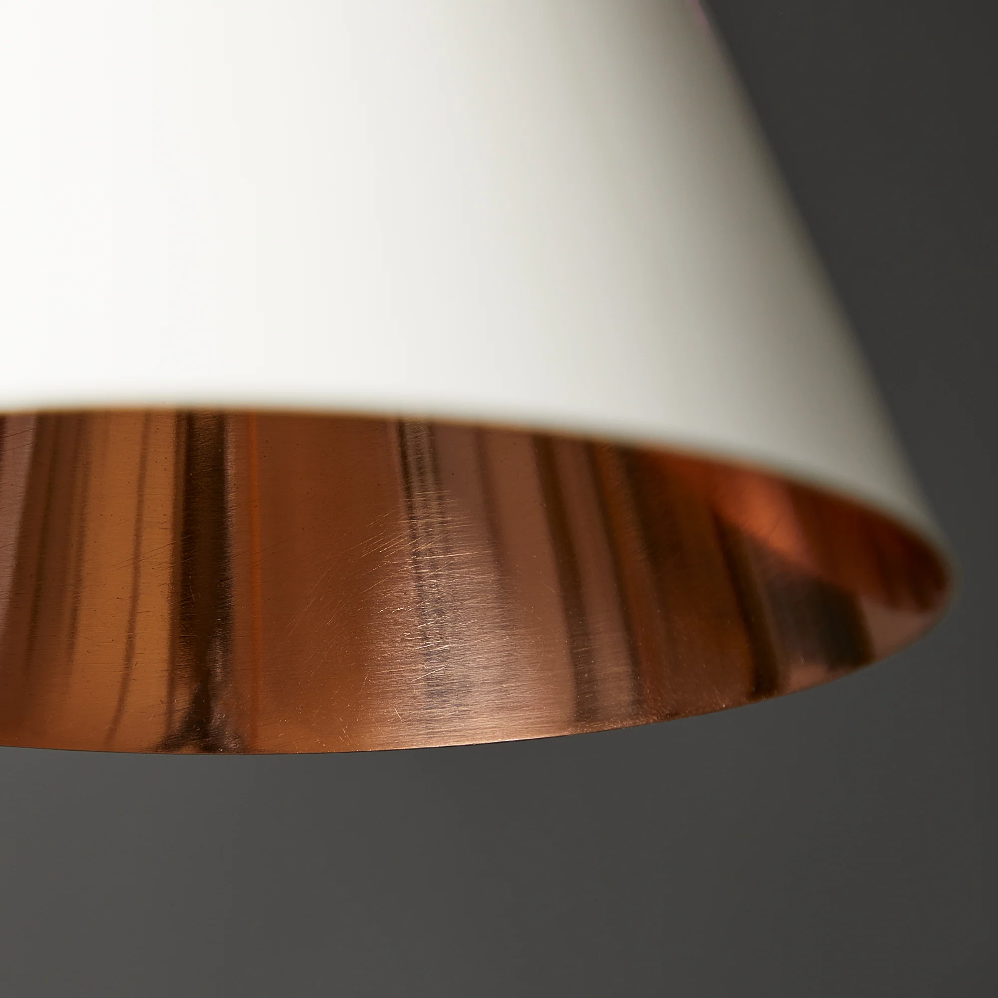 Stanlette pendant shade in stone with copper interior - Image 4