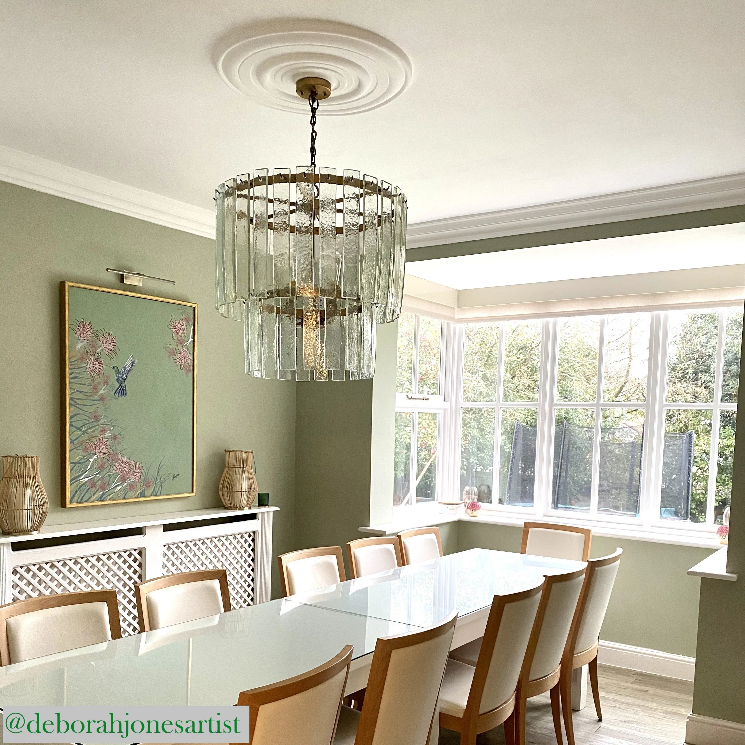 Starsky chandelier with clear recycled pressed glass strips - Image 4