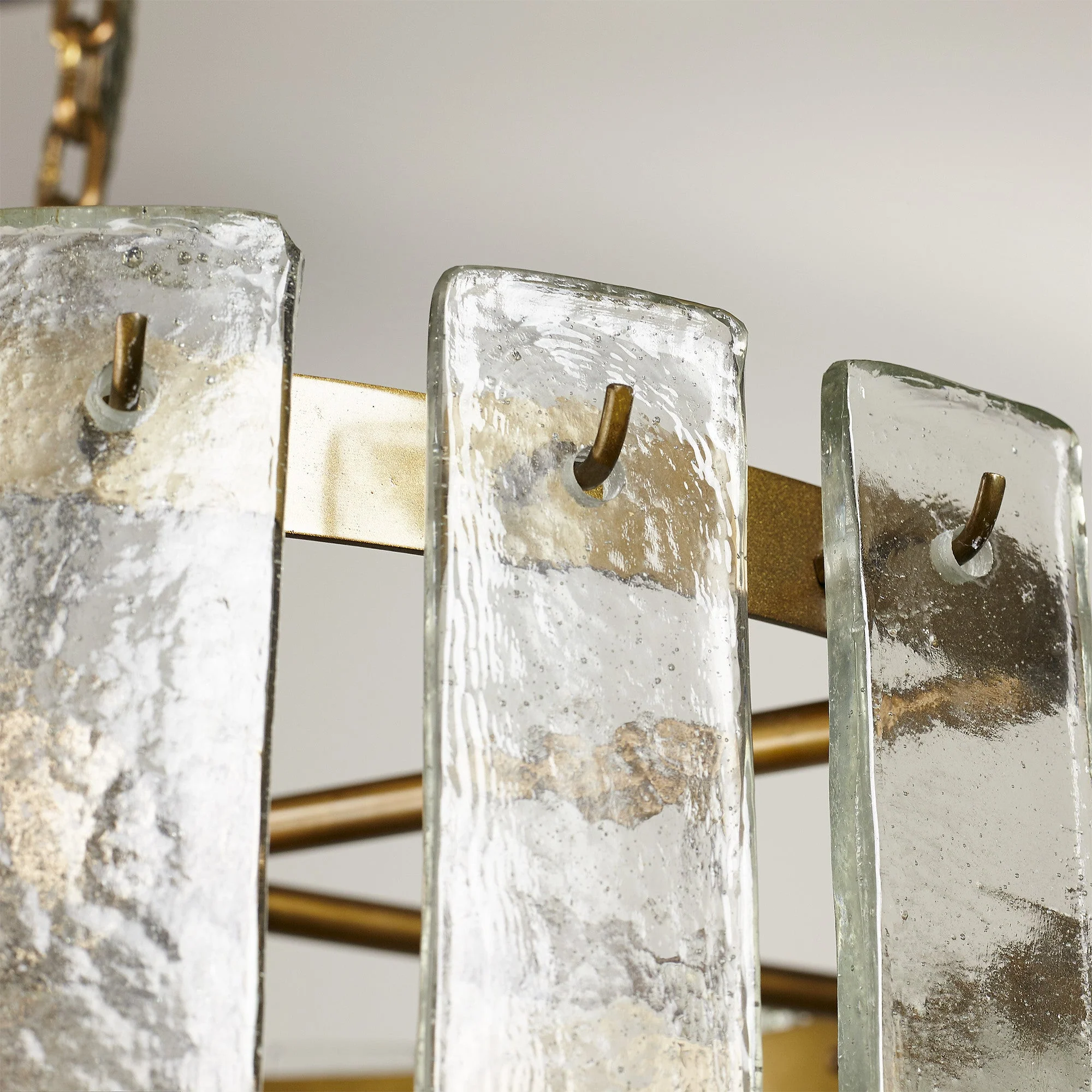 Starsky chandelier with clear recycled pressed glass strips - Image 5