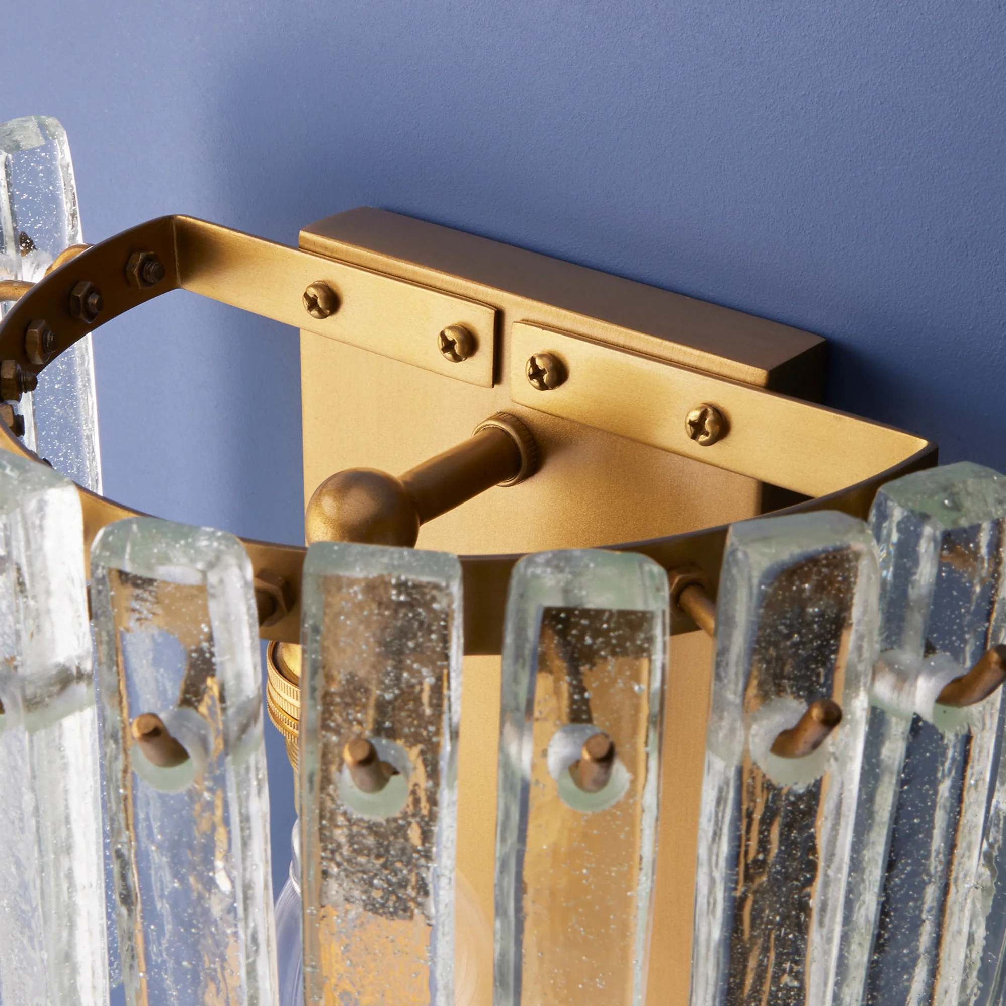 Starsky wall light with clear recycled blown glass strips - Image 11