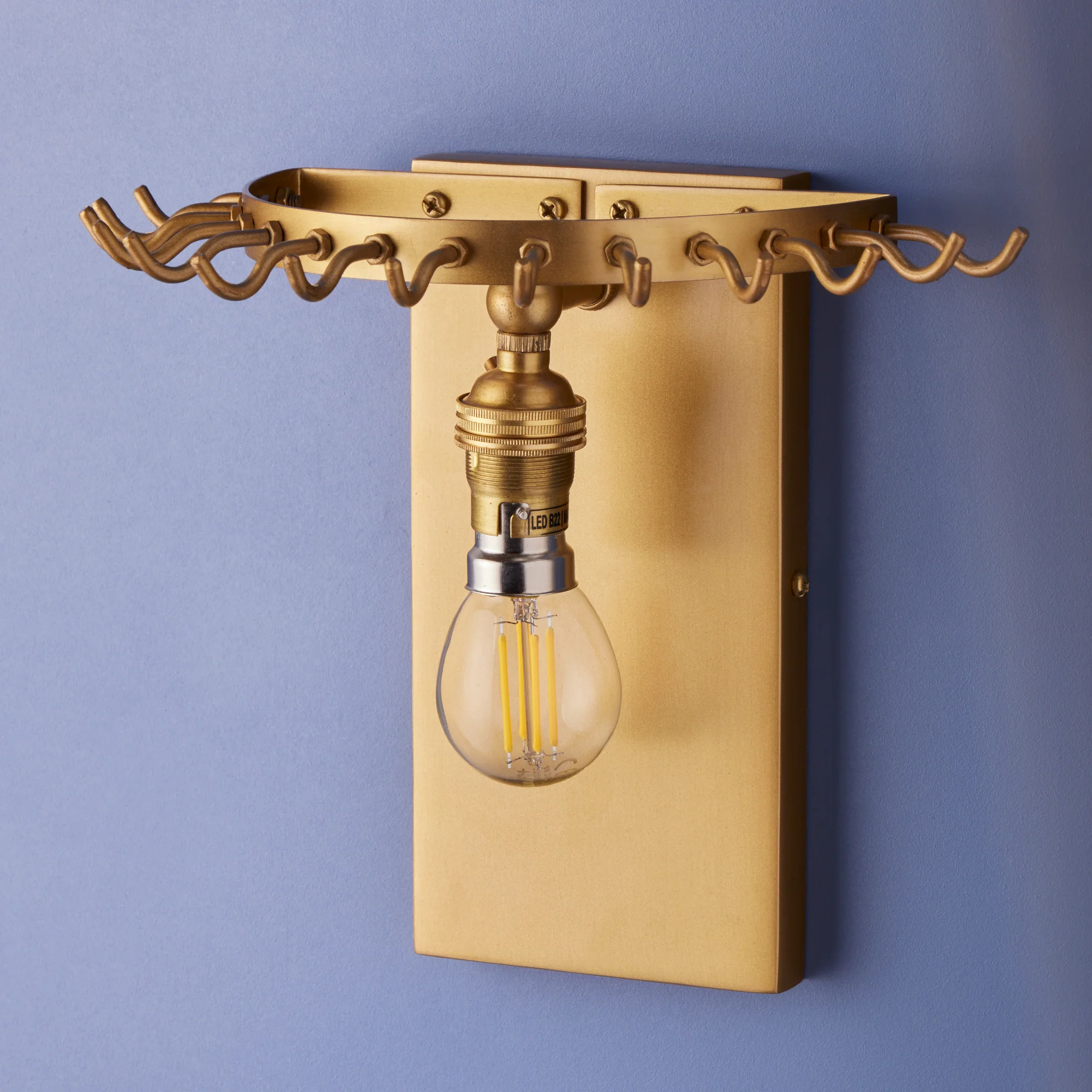 Starsky wall light with clear recycled blown glass strips - Image 12