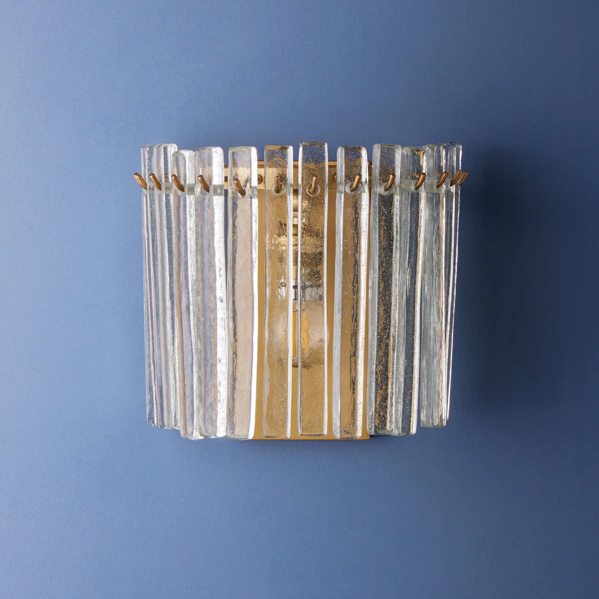 Starsky wall light with clear recycled blown glass strips - Image 5