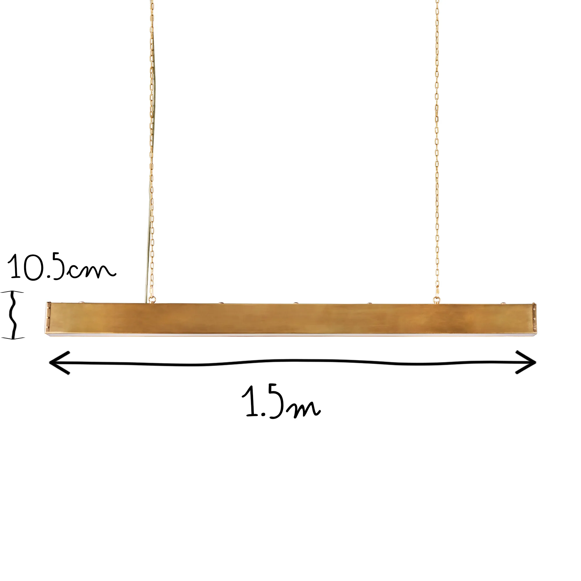 Stig pendant in aged brass - Image 9