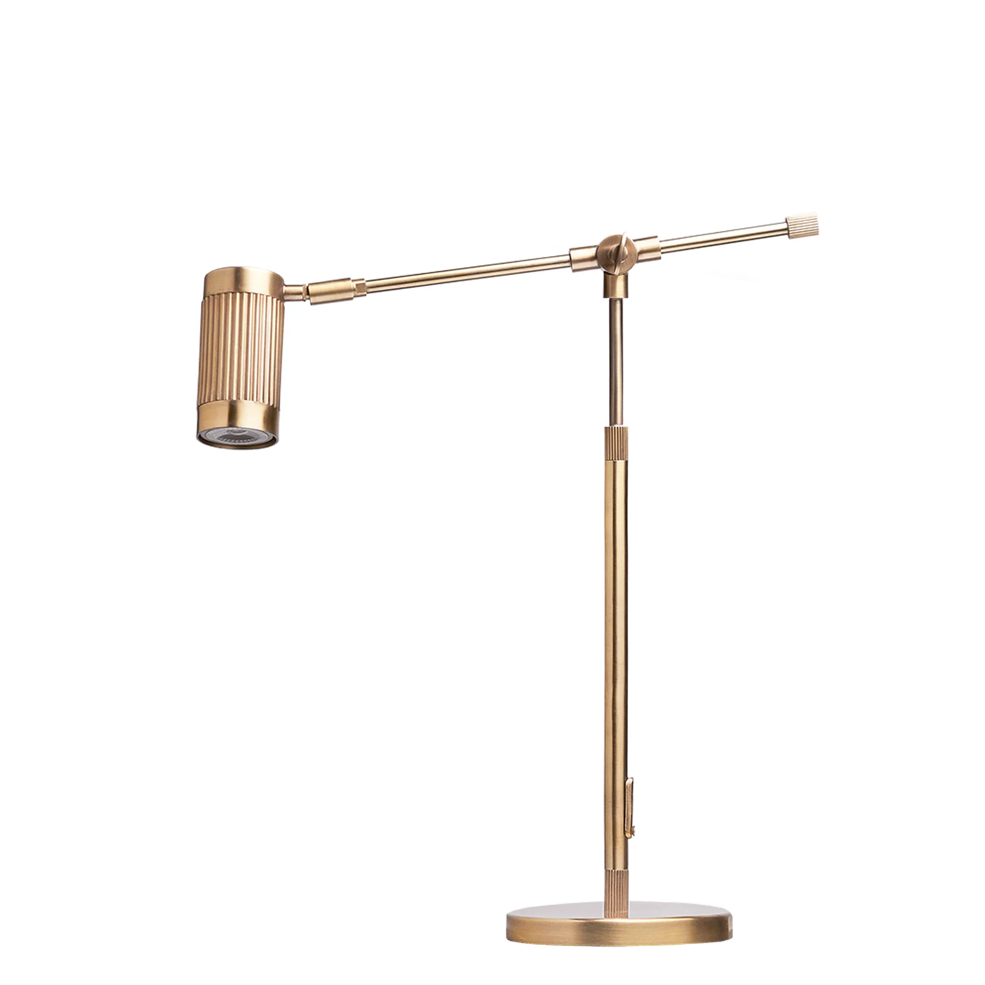 Stilt desk lamp in antiqued brass - Image 10