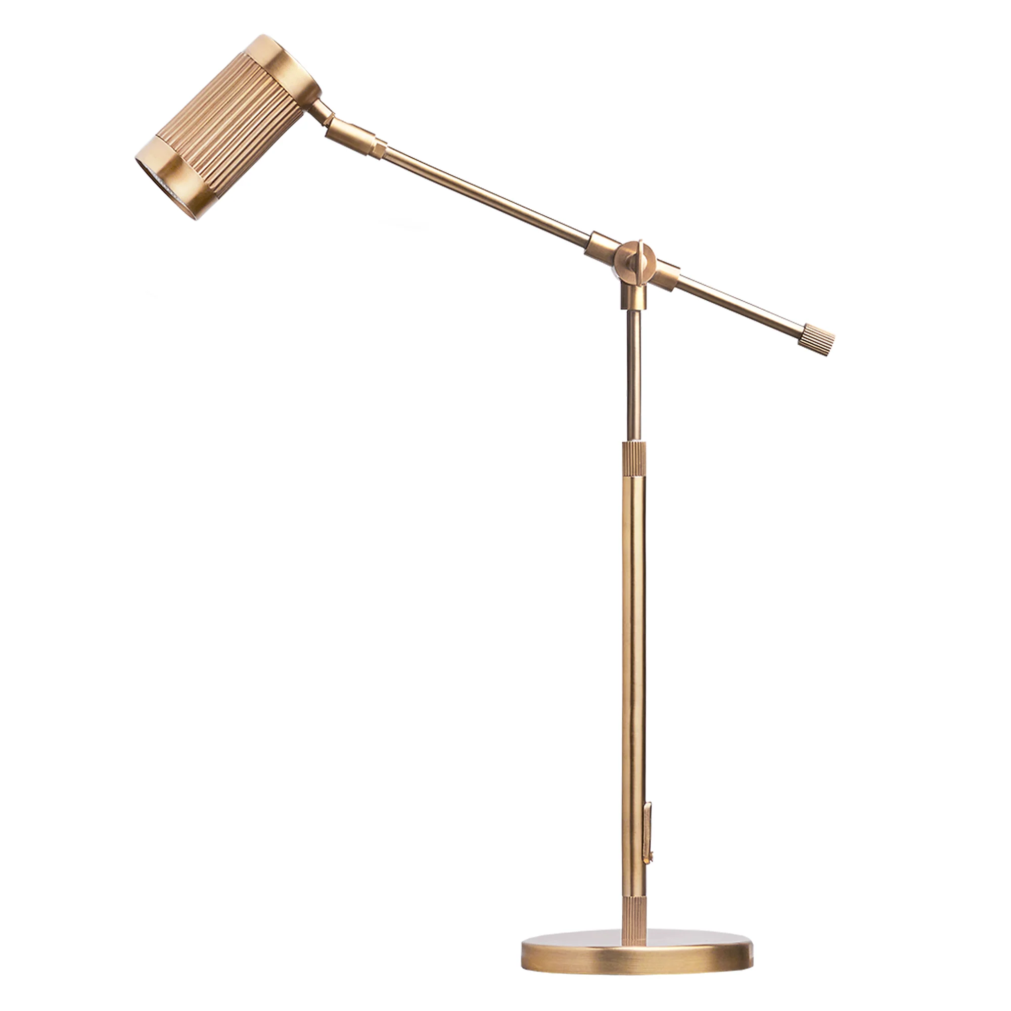 Stilt desk lamp in antiqued brass - Image 11