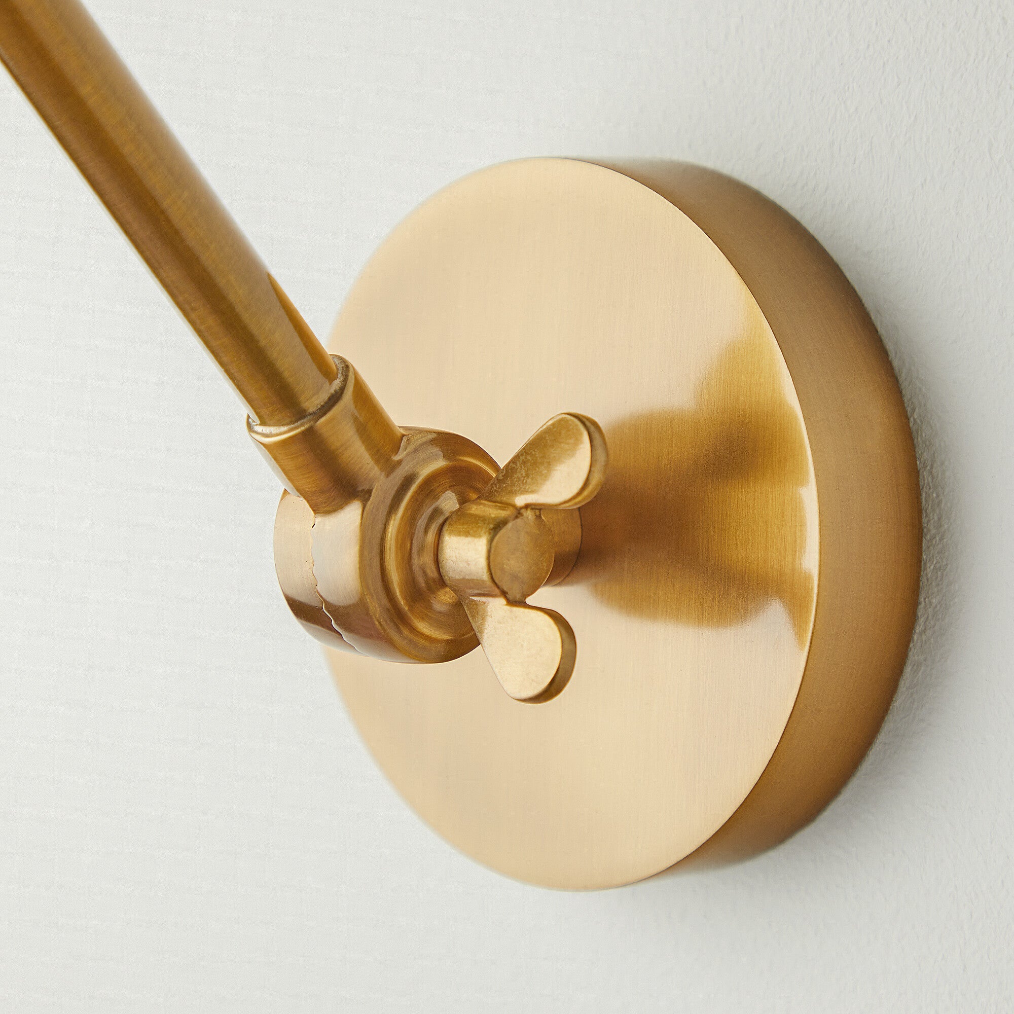 Stork wall fitting in antiqued brass - Image 4