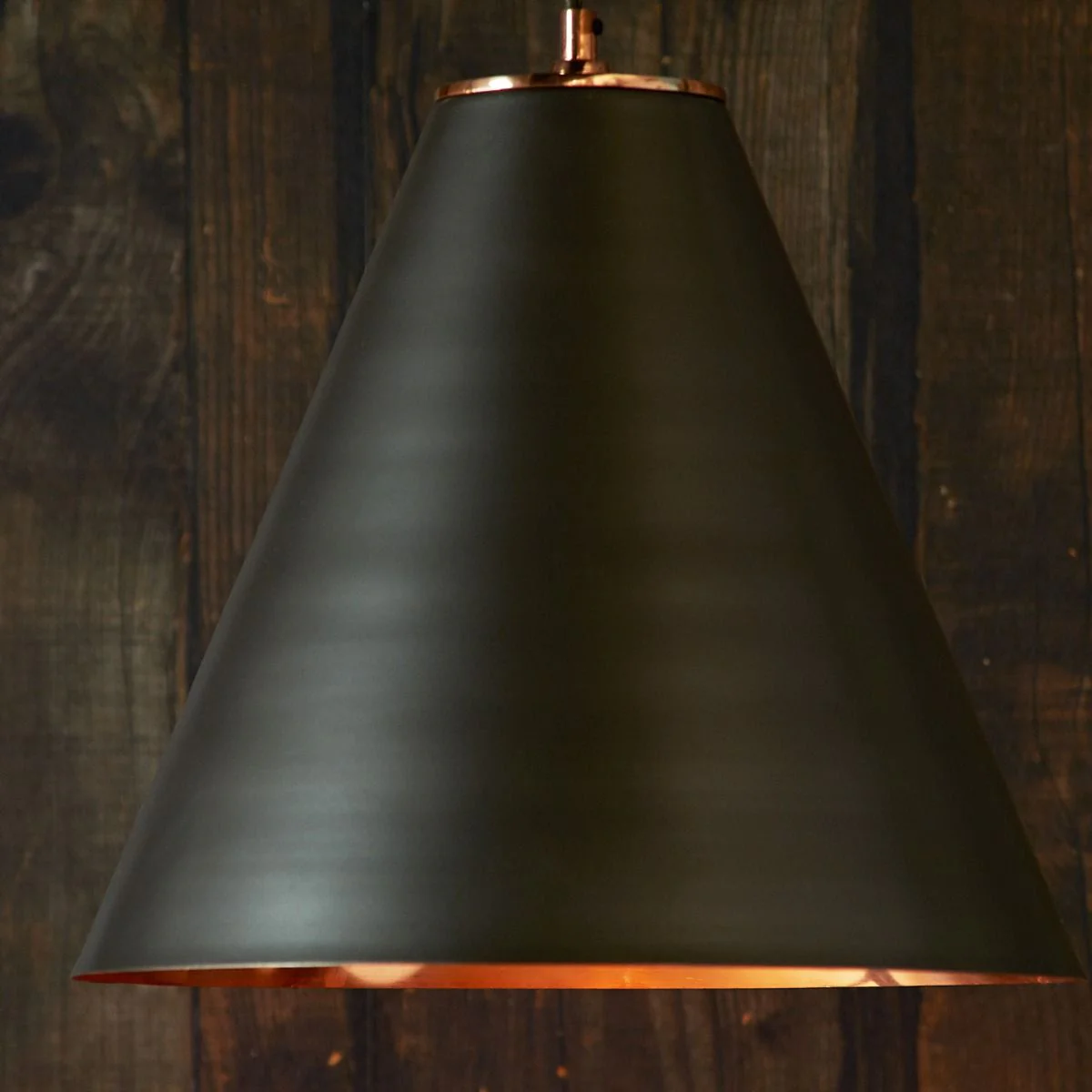 Super Stanley pendant in gunmetal with copper interior - Image 3