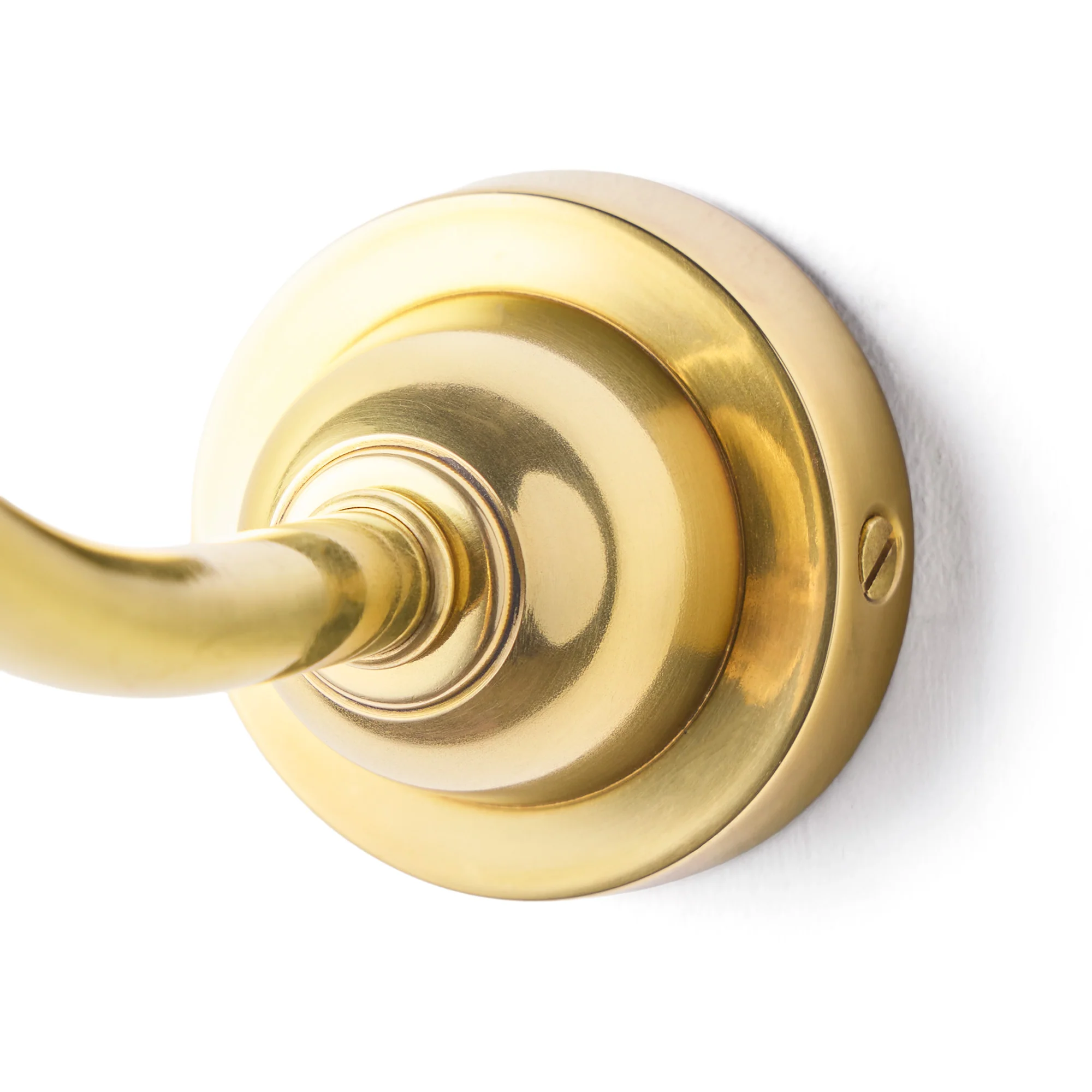 Swan neck wall fitting in antiqued brass - Image 5