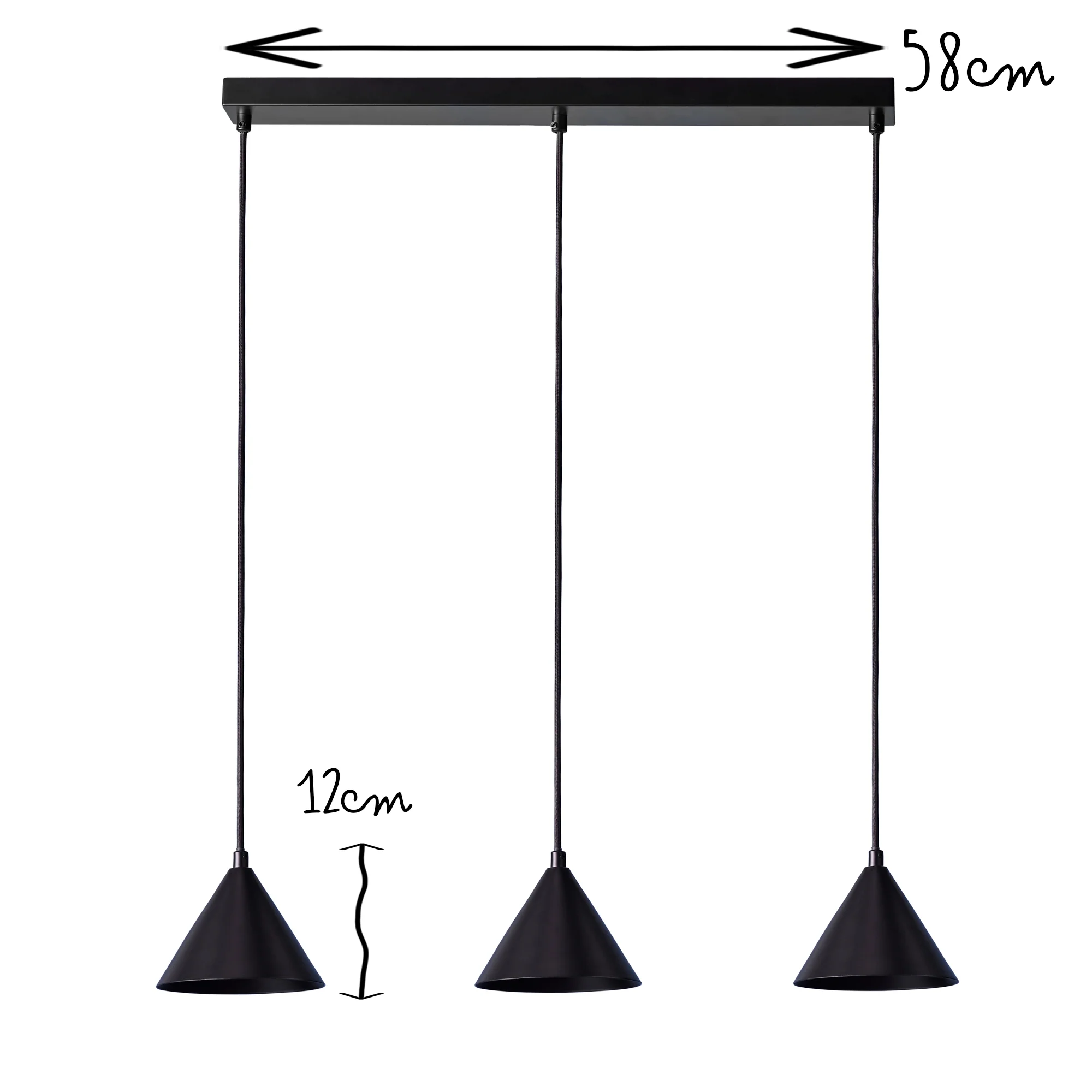 Sway pendant light in black - Image 8