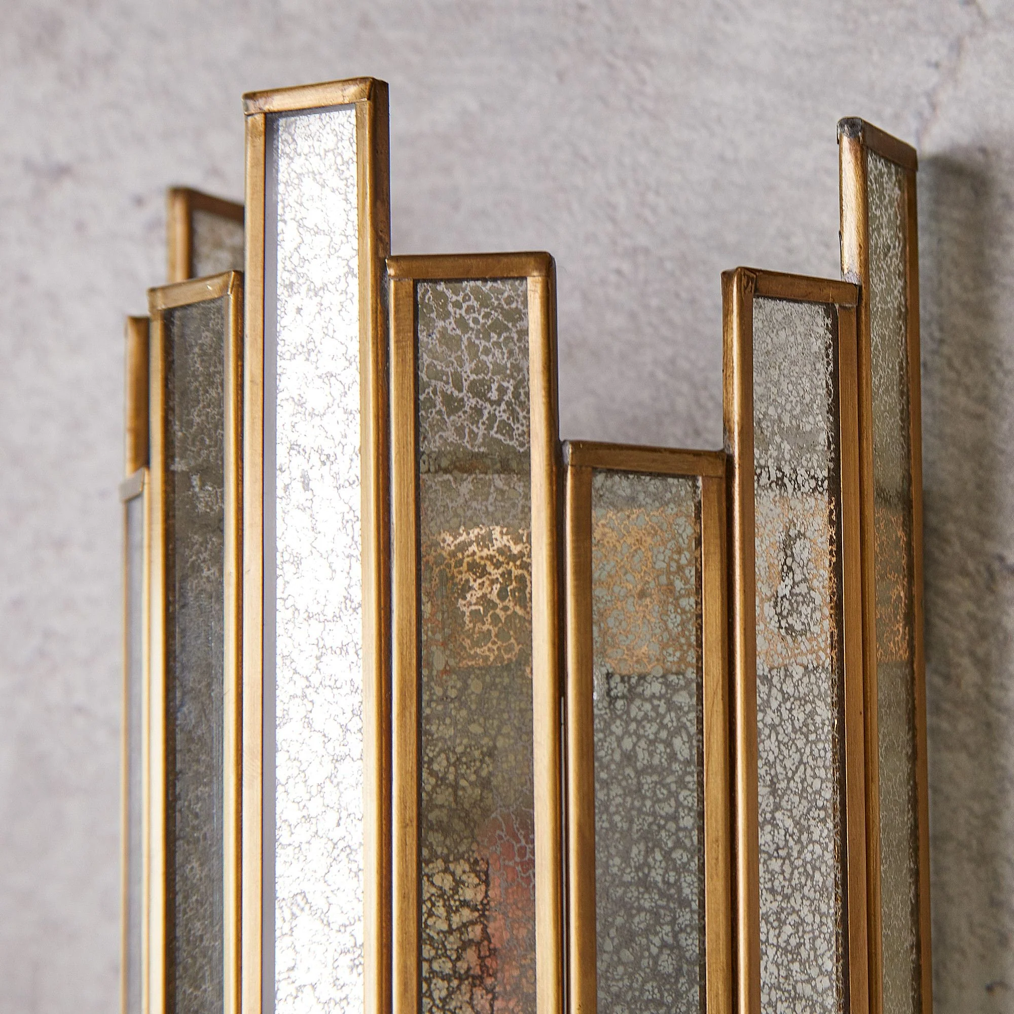 Tall Melville wall sconce in mercurised glass - Image 6