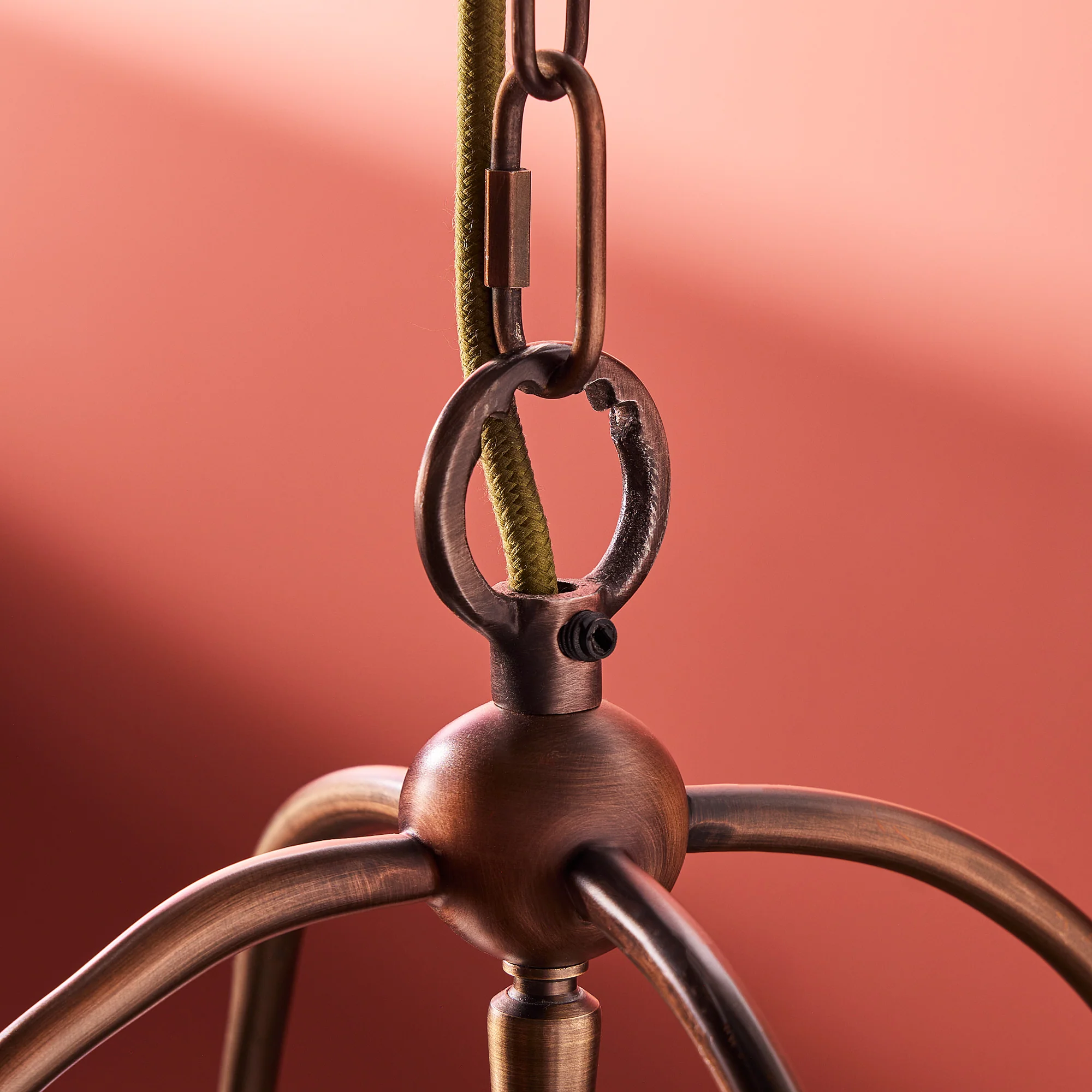 Tang pendant in bronze and glass - Image 4
