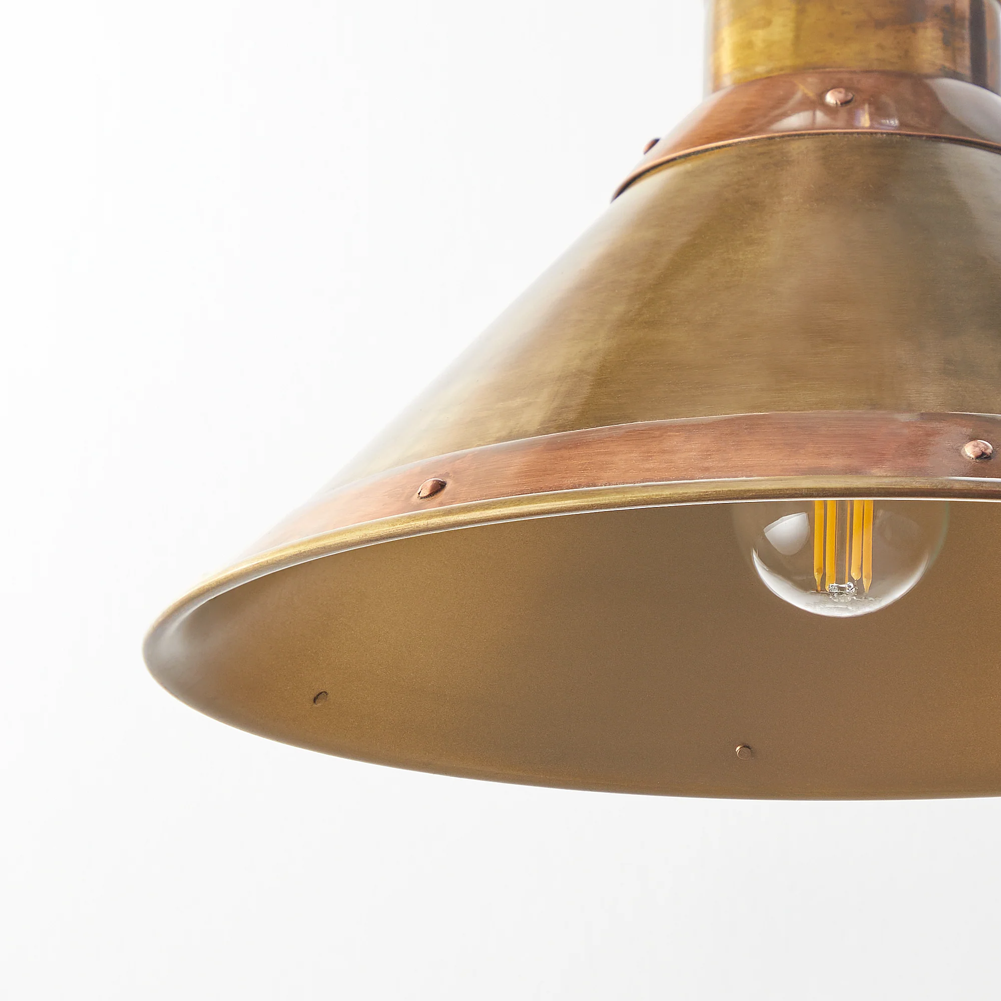 Tarn pendant in aged brass and copper - Image 3