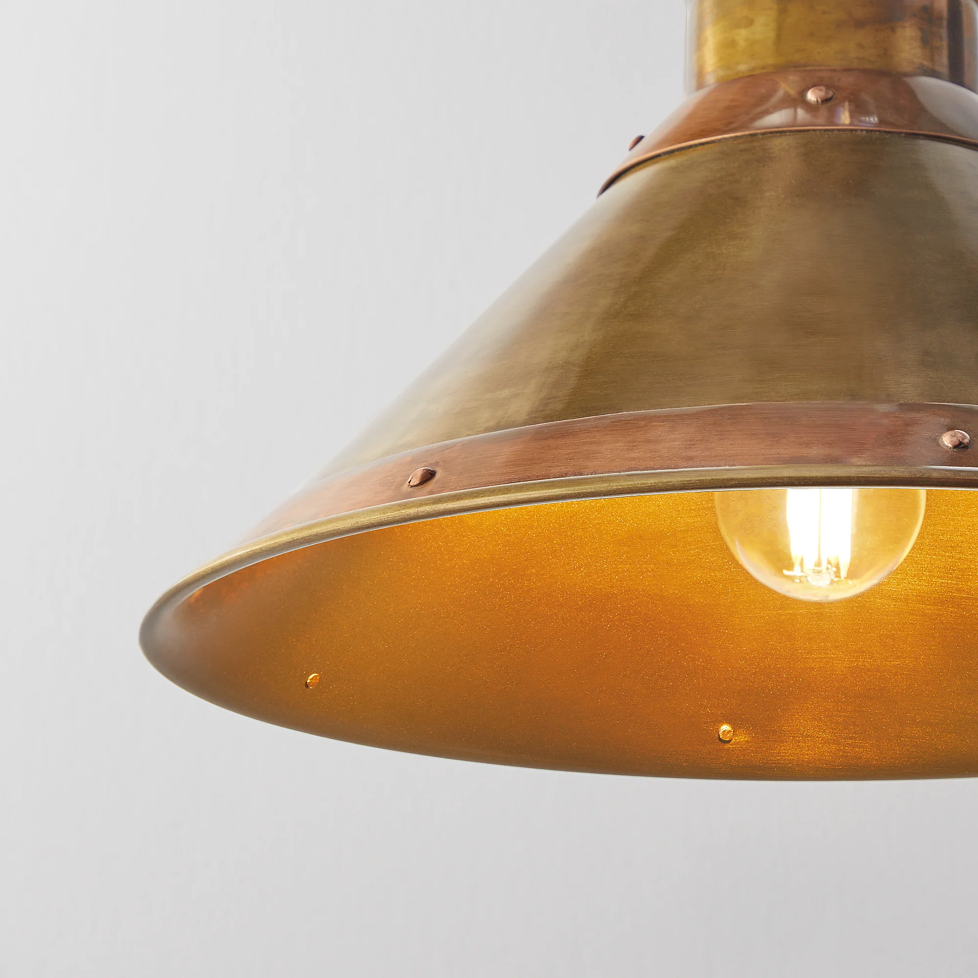 Tarn pendant in aged brass and copper - Image 4