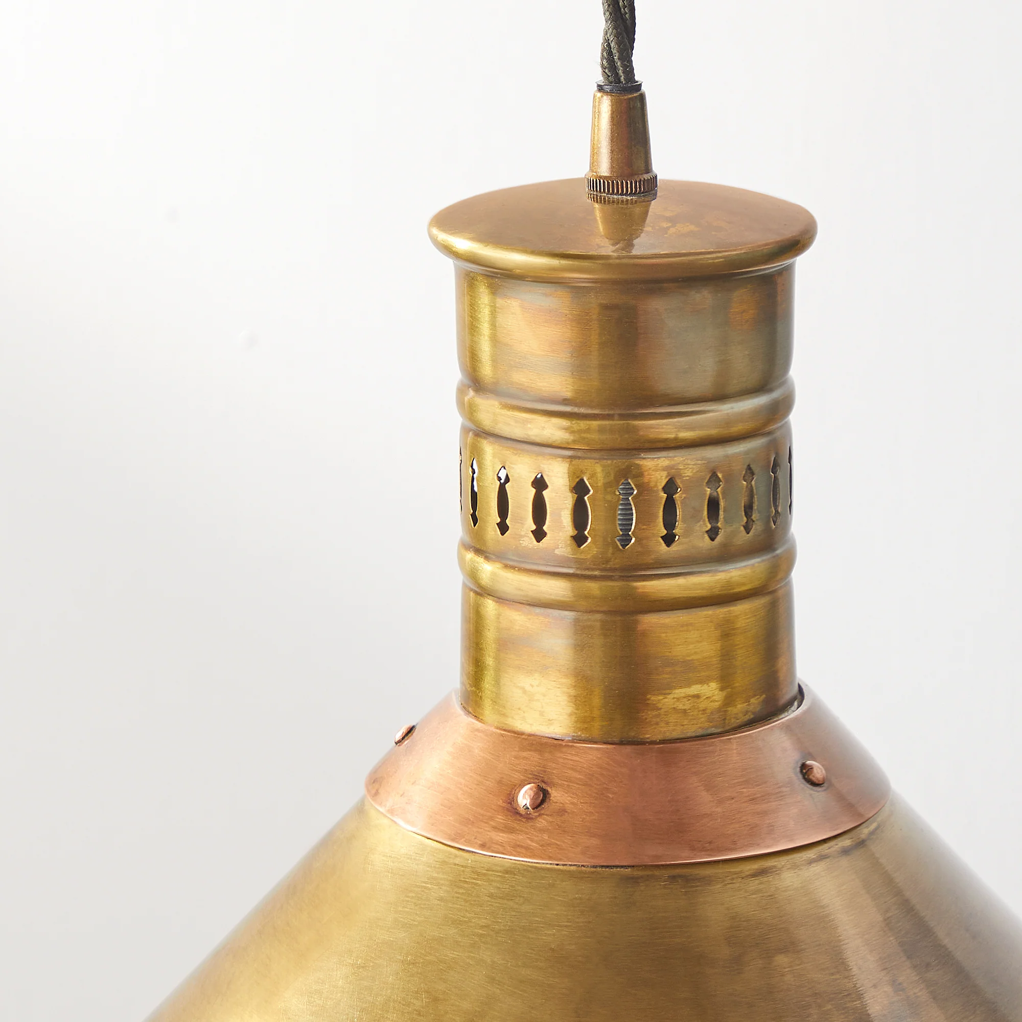 Tarn pendant in aged brass and copper - Image 5