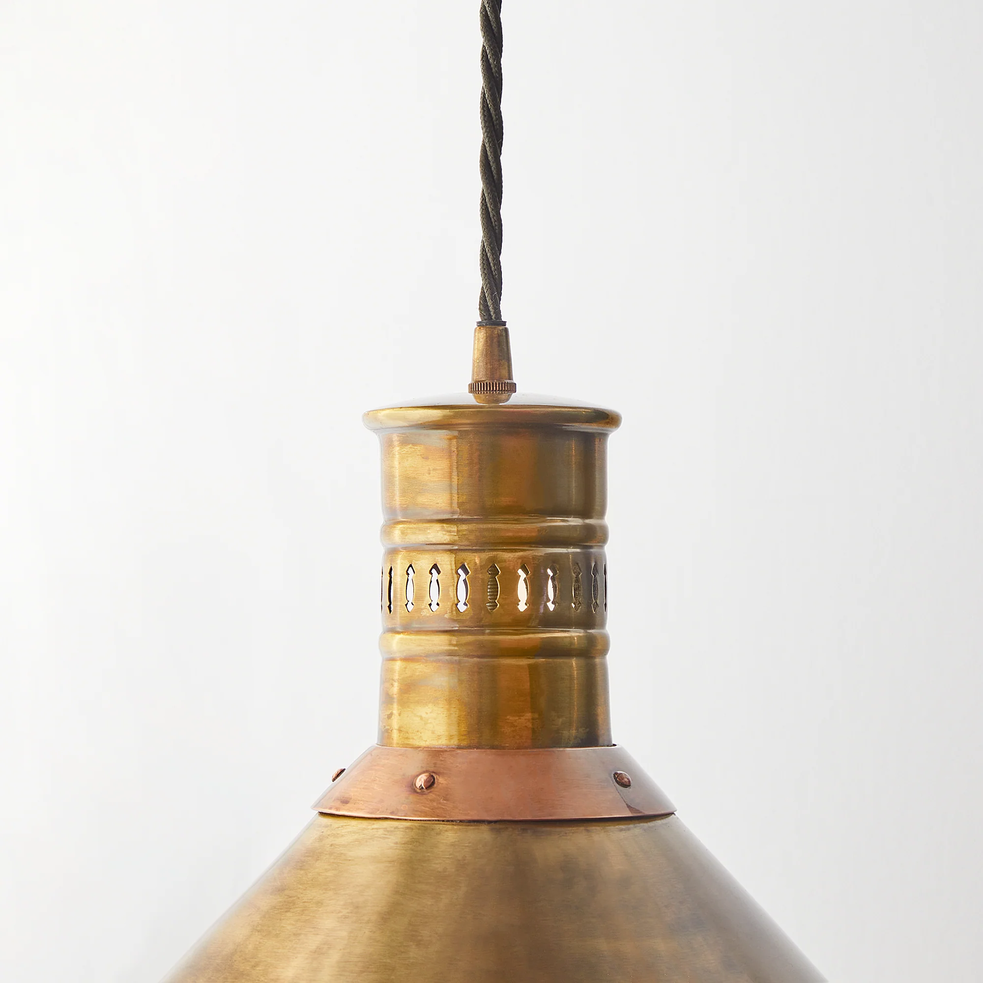 Tarn pendant in aged brass and copper - Image 6