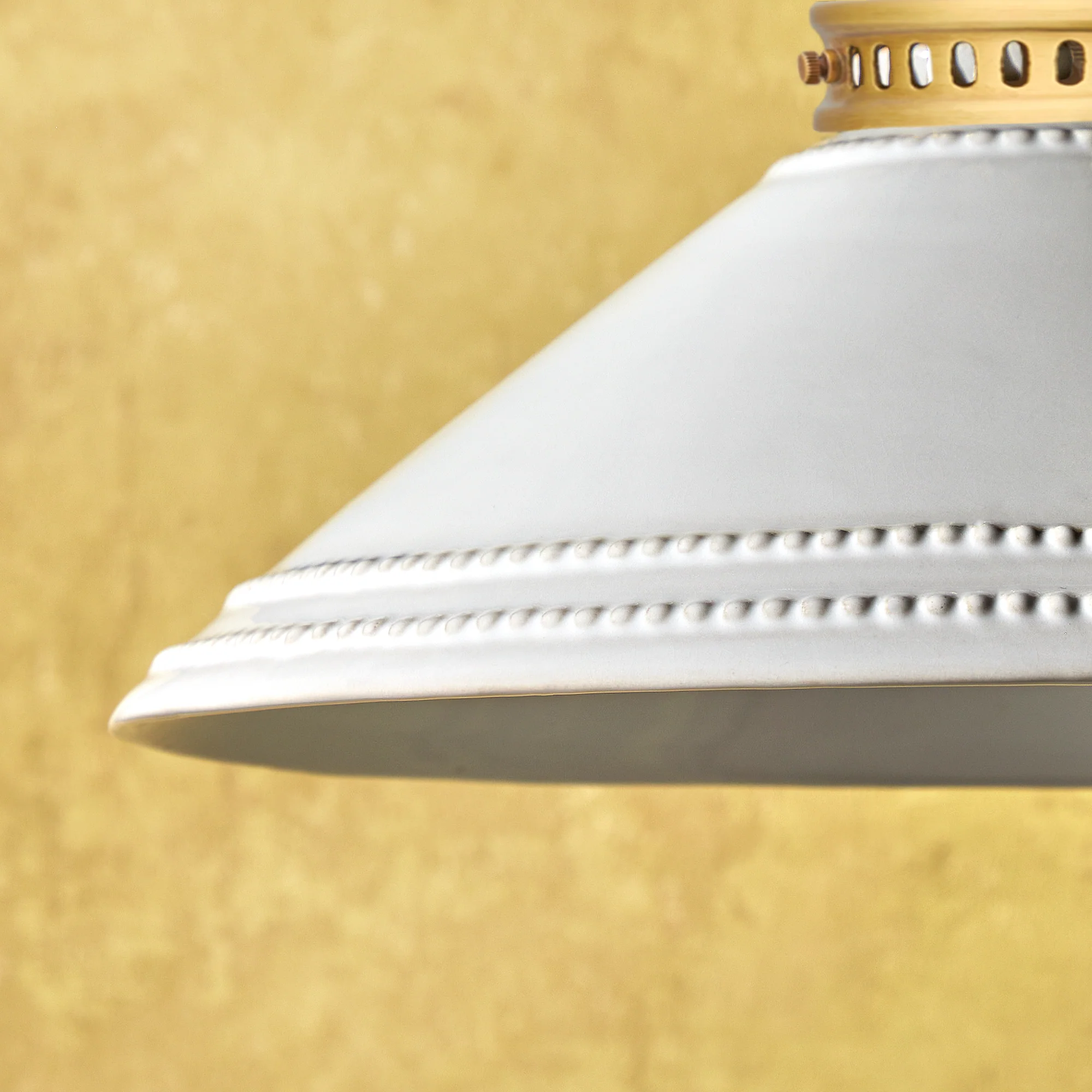 Ted ceramic shade in stone with stone interior - Image 3