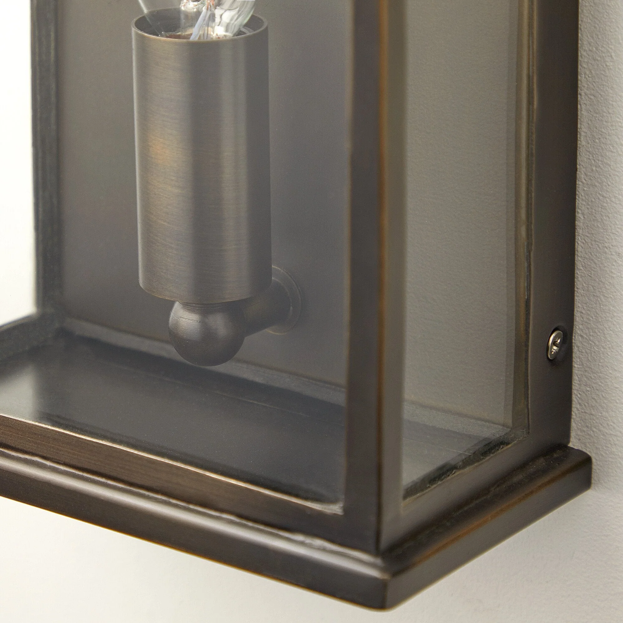 Tenby exterior IP44 wall light in antique bronze - Image 5