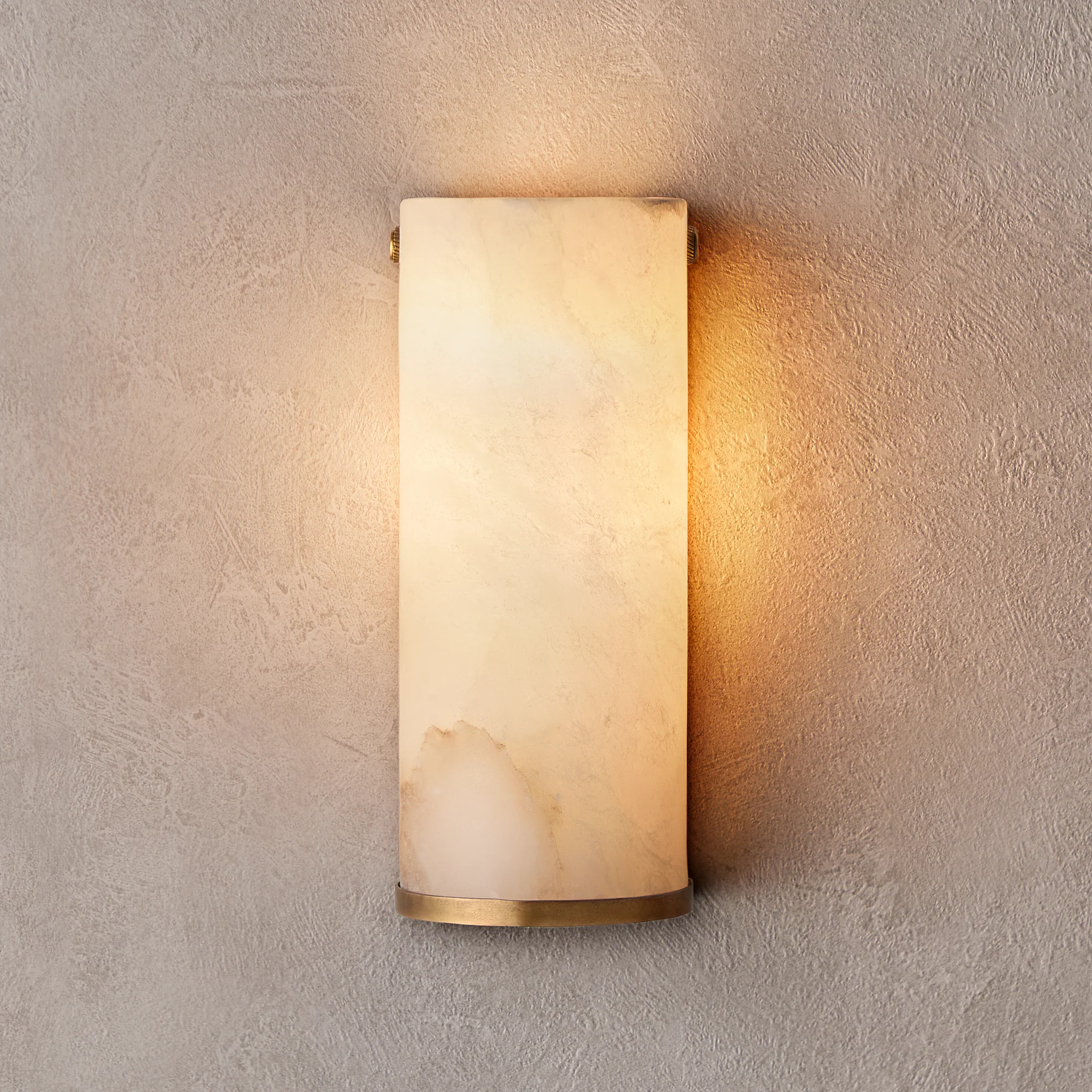 Thales wall light in alabaster and brass - Image 6