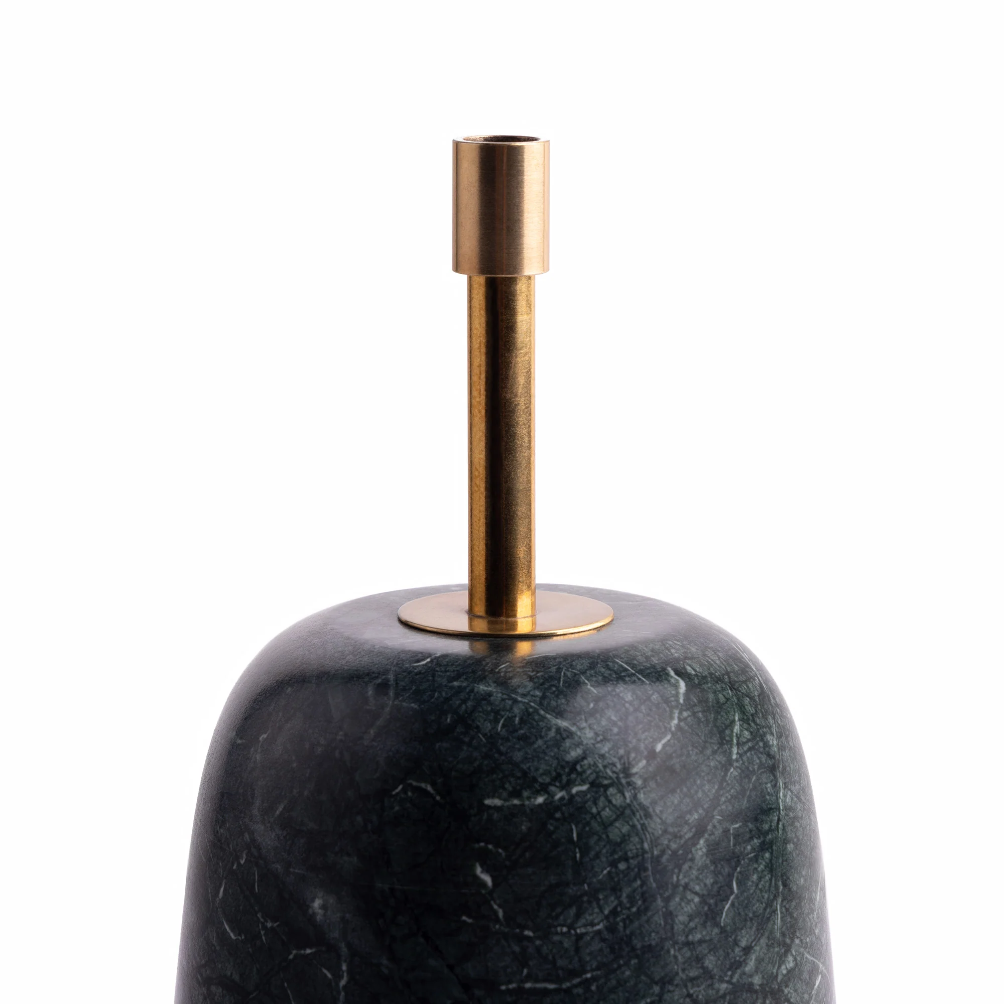 Thimble rechargeable table lamp in green marble - Image 4