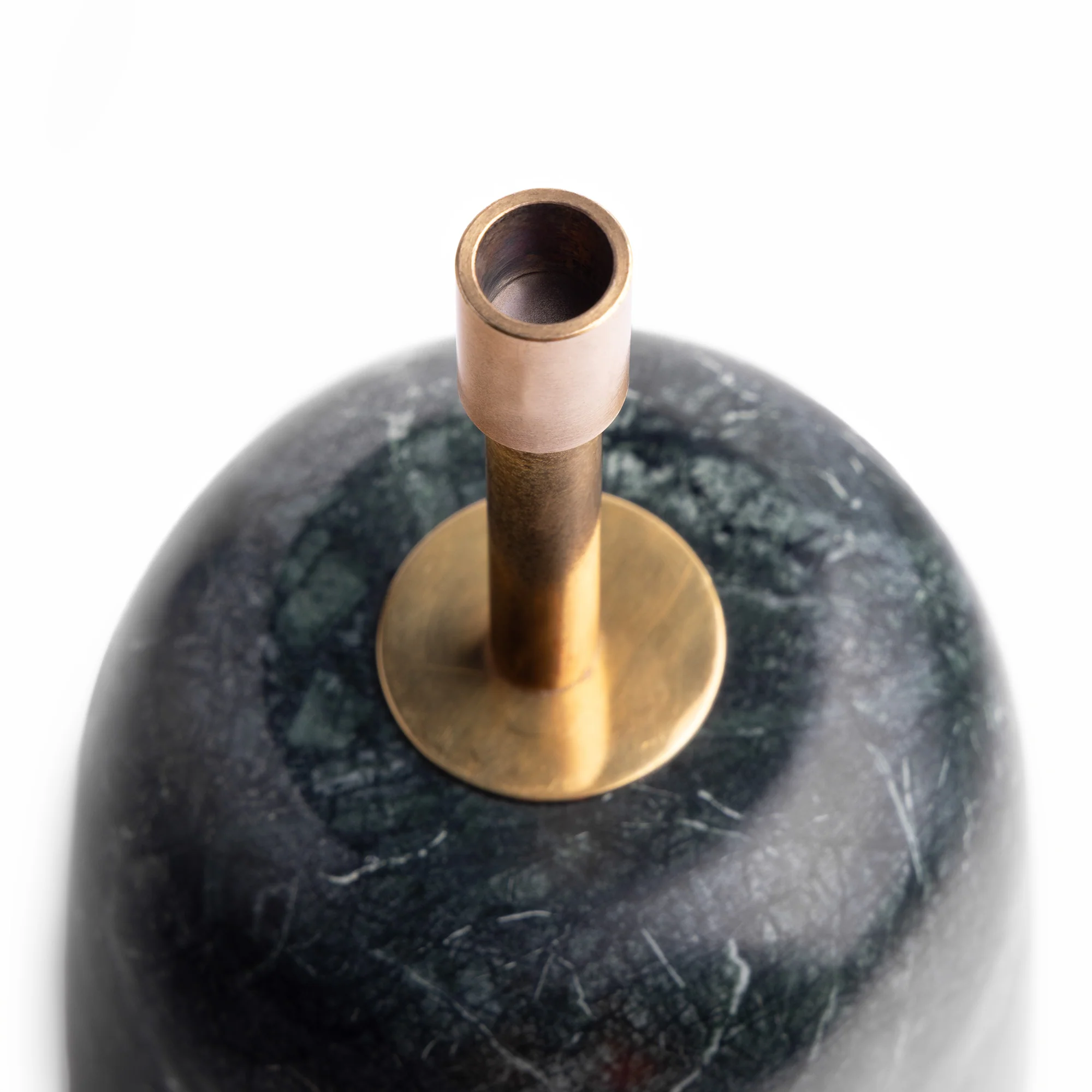 Thimble rechargeable table lamp in green marble - Image 7