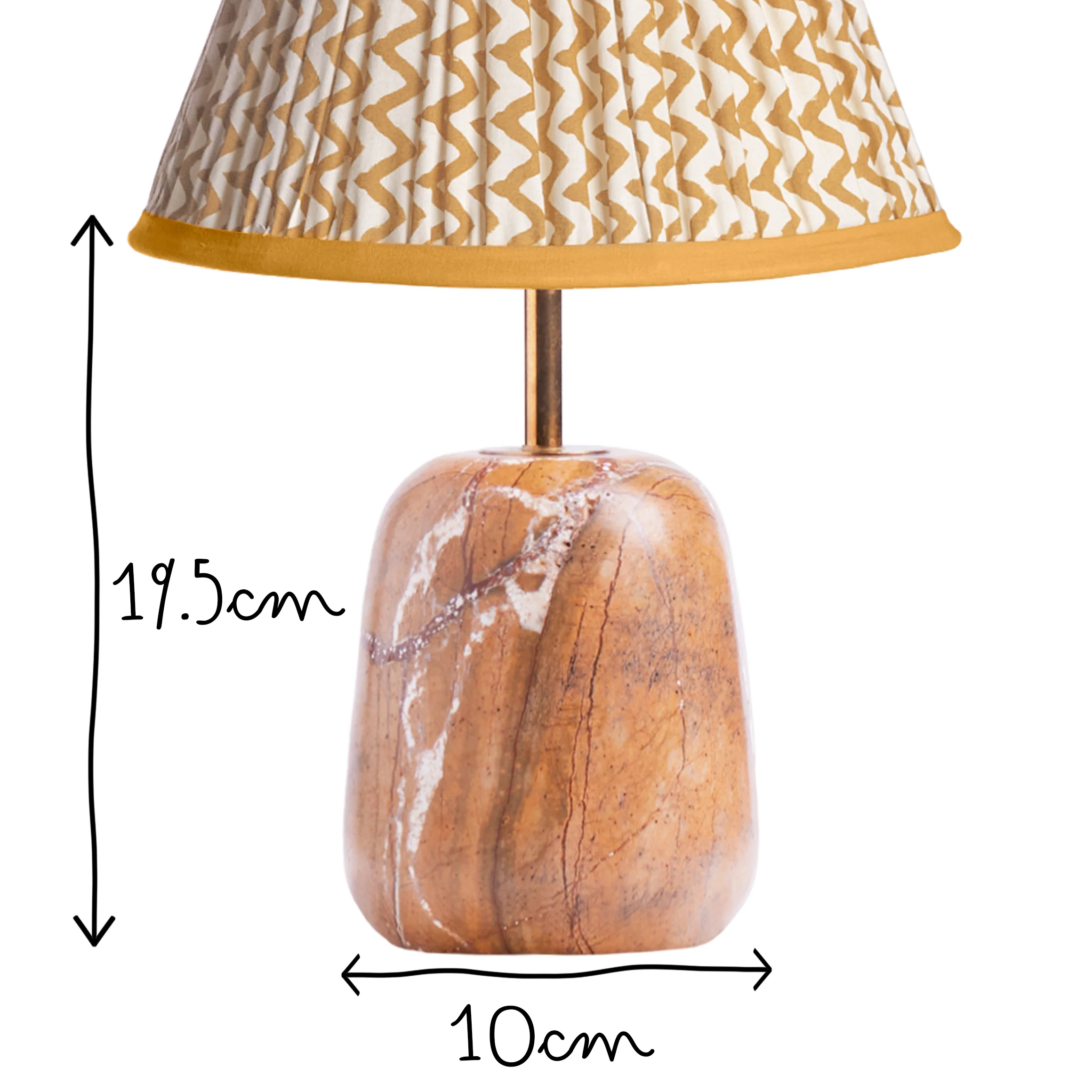 Thimble rechargeable table lamp in natural marble - Image 11